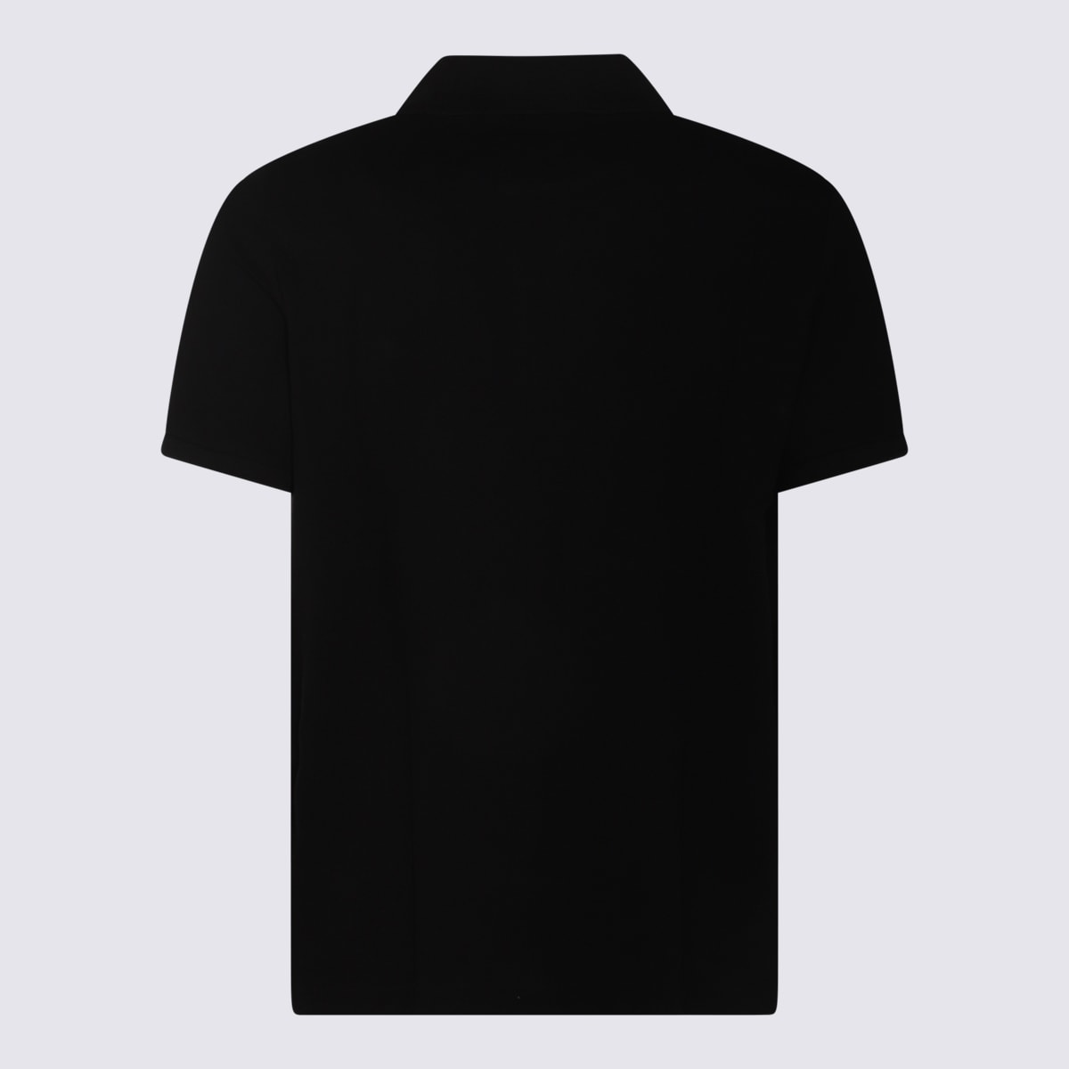 Moose Knuckles Black Cotton Polo Shirt In Black