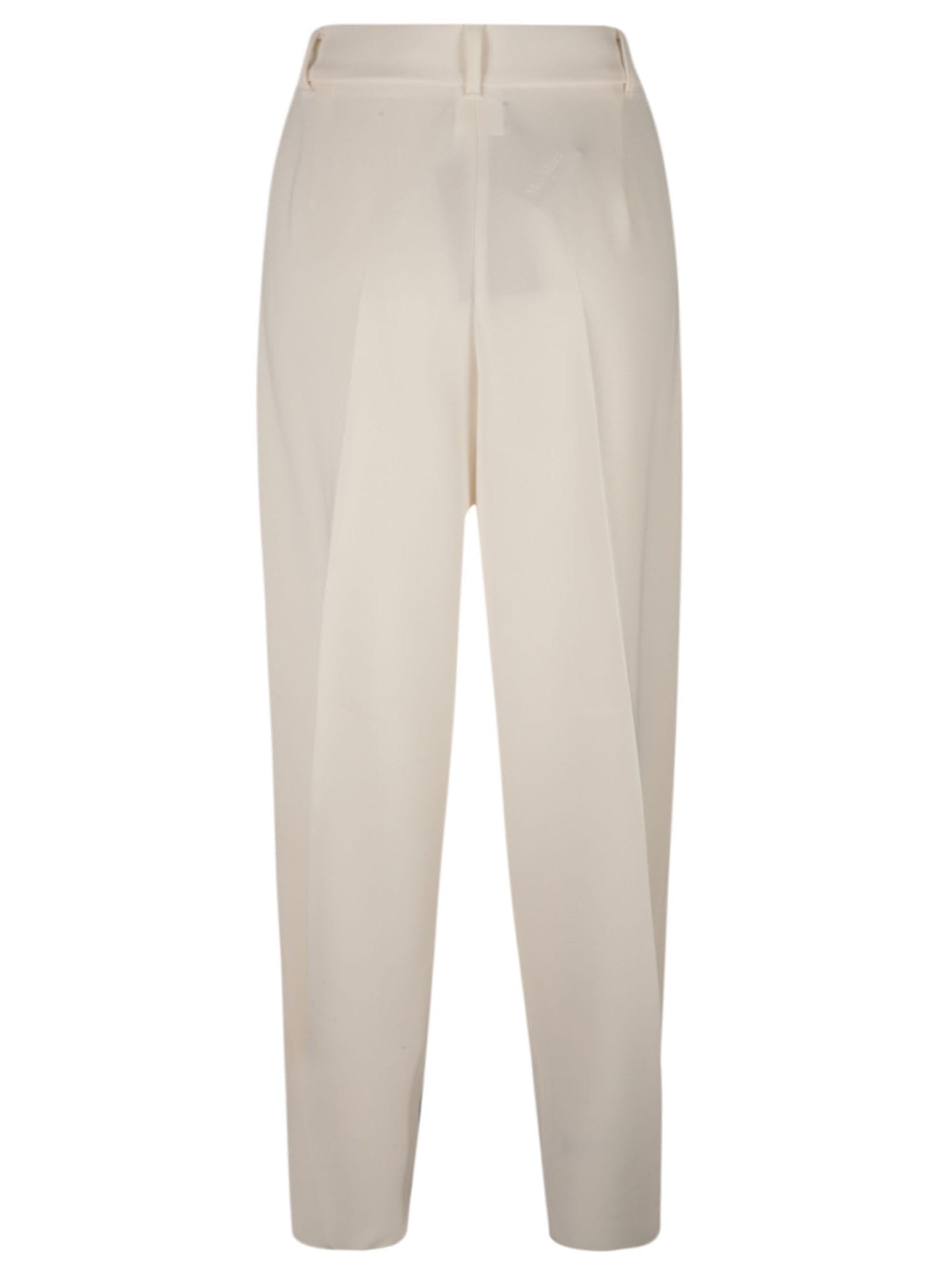 Shop Max Mara Latina Trousers In White