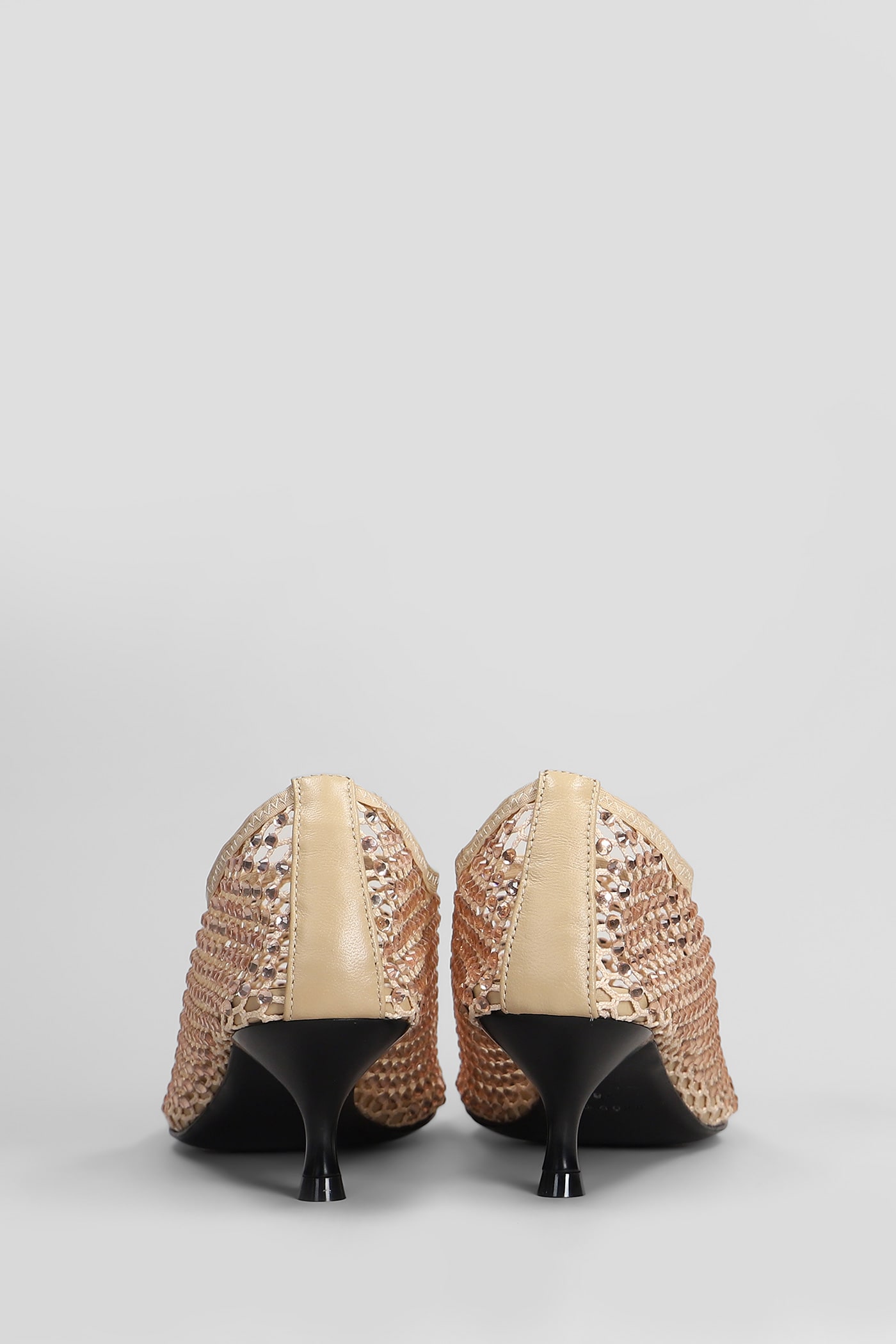 STRATEGIA PUMPS IN BEIGE LEATHER