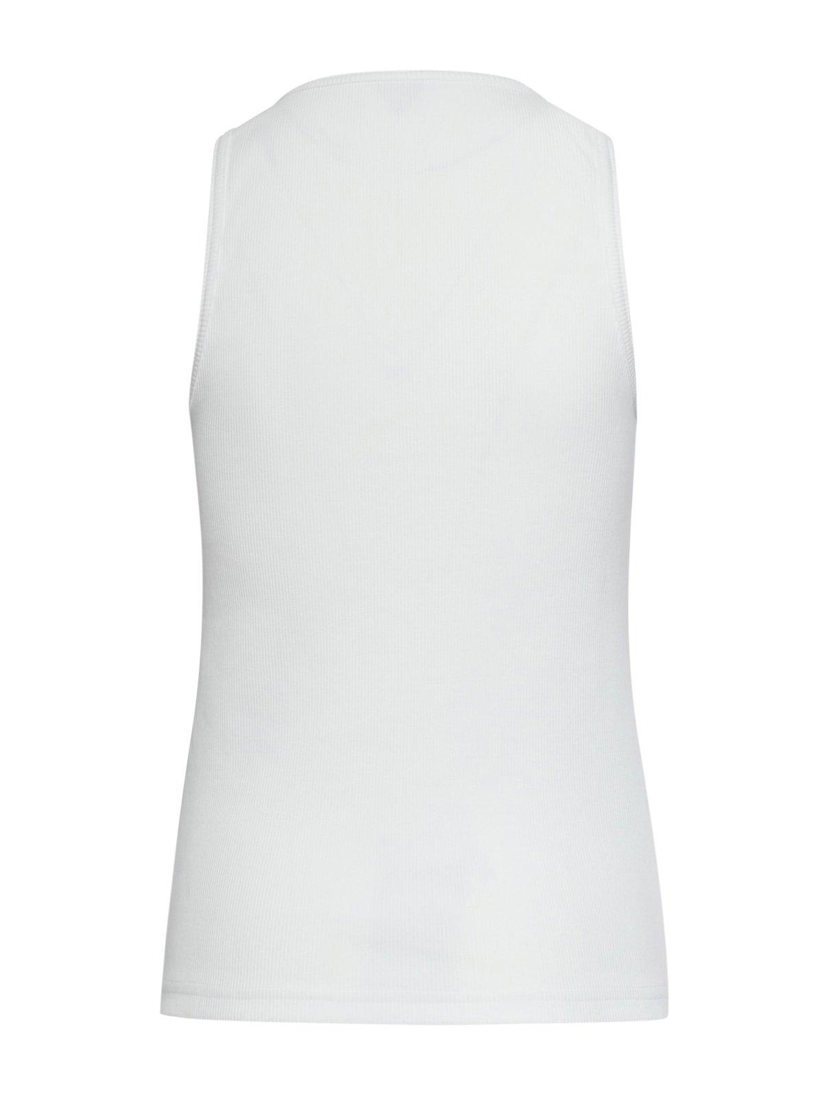 Shop Bottega Veneta Scoop-neck Tank Top In White
