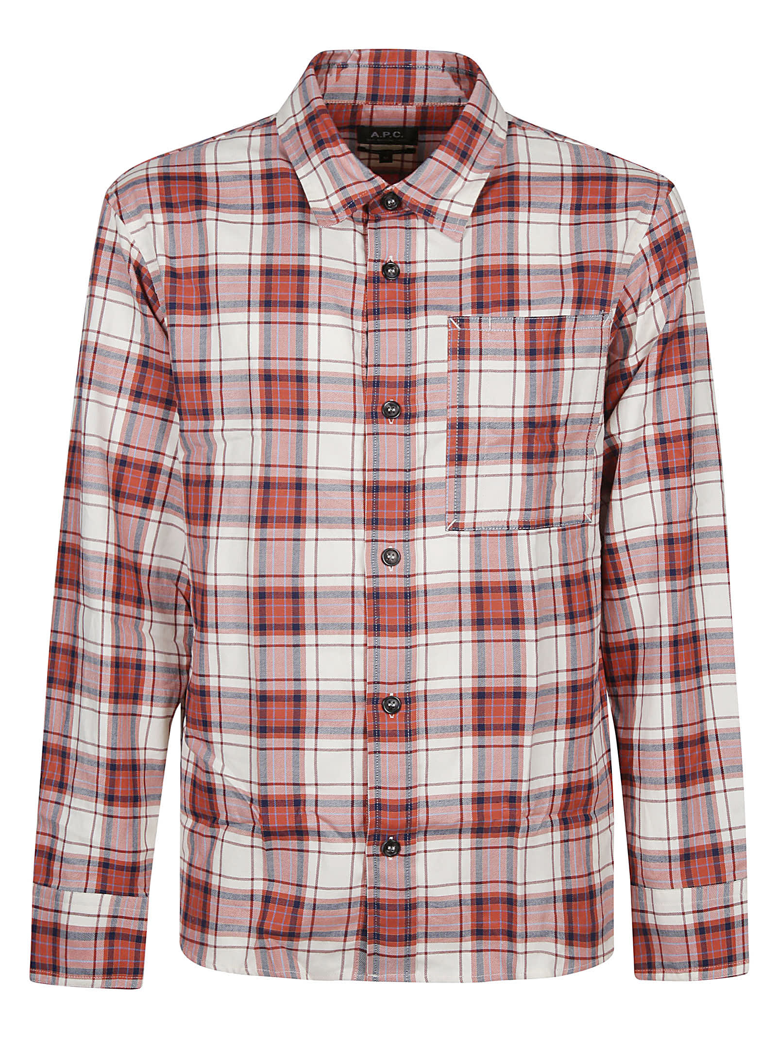 Shop Apc Graham Overshirt In Aad Ecru