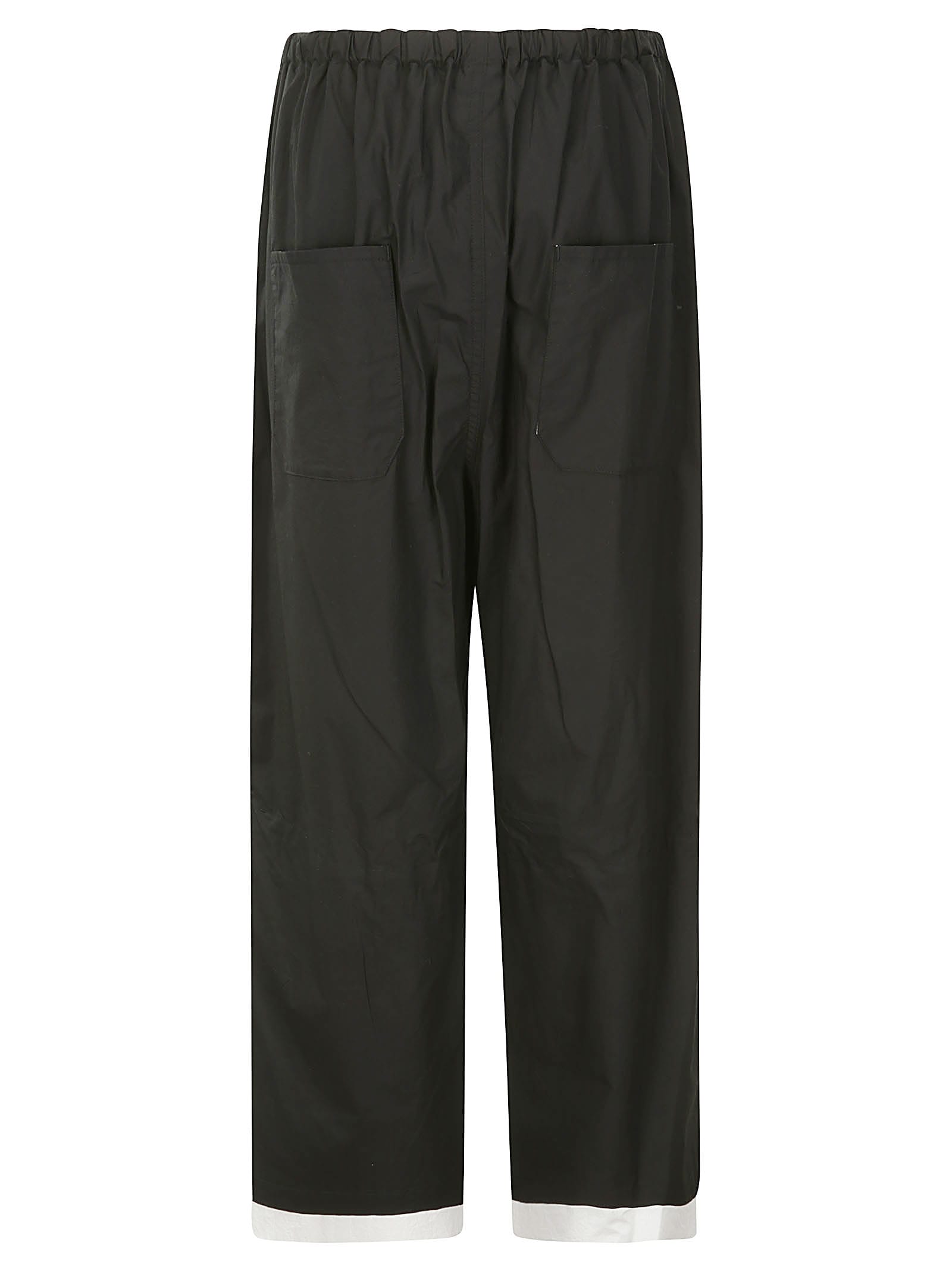 Shop Yohji Yamamoto R-waist Sting Pants In Black