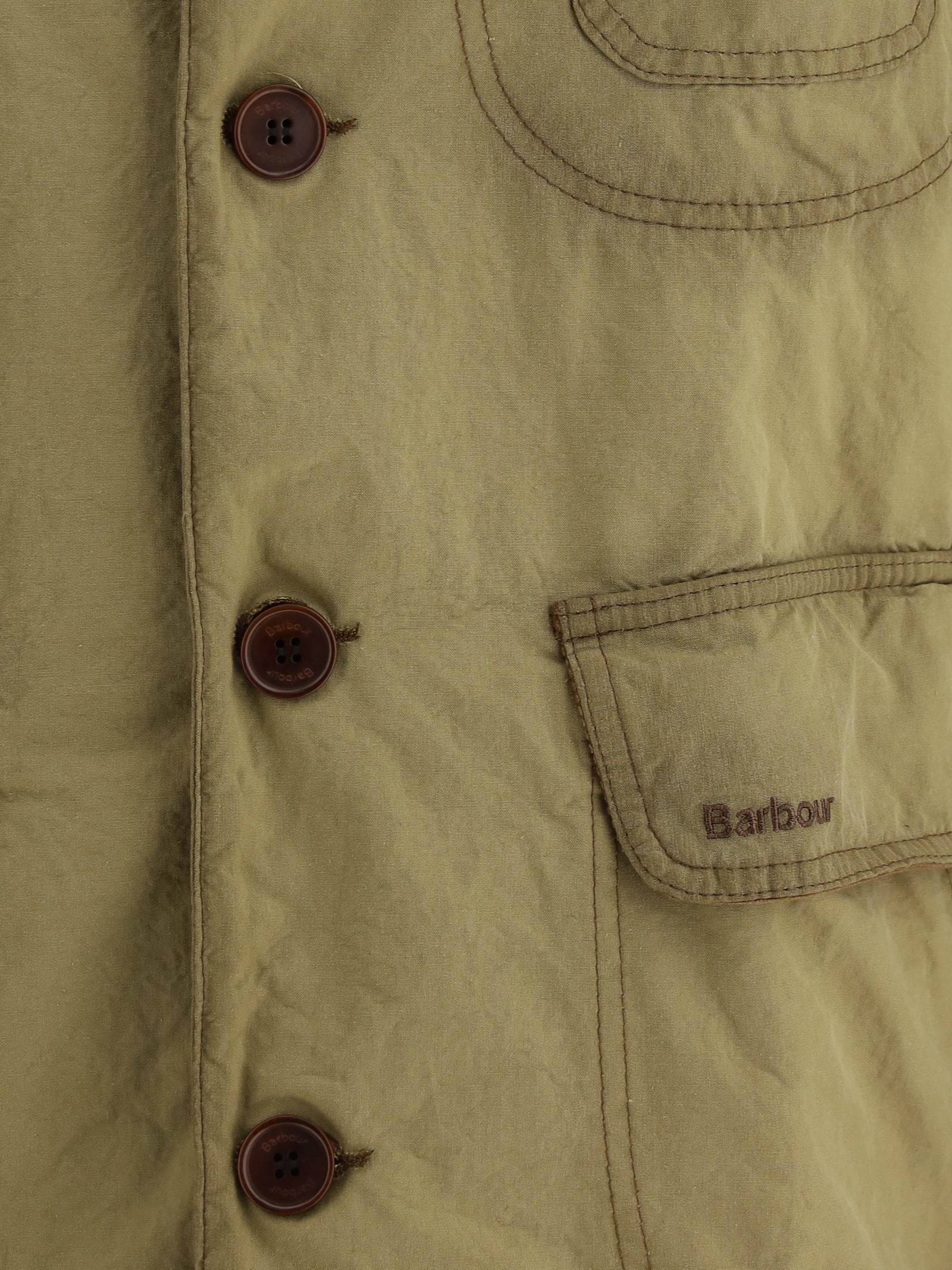 Shop Barbour Workwear Jacket In Sand