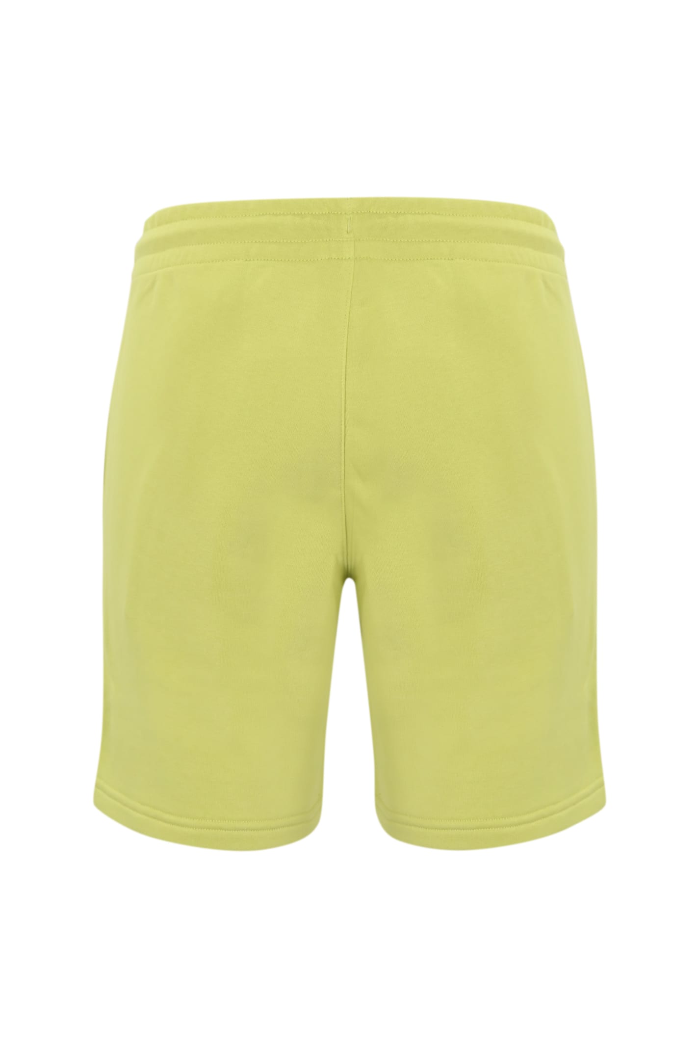 Shop K-way Le Vrai Dorian Poly Cotton Shorts In Green Celery