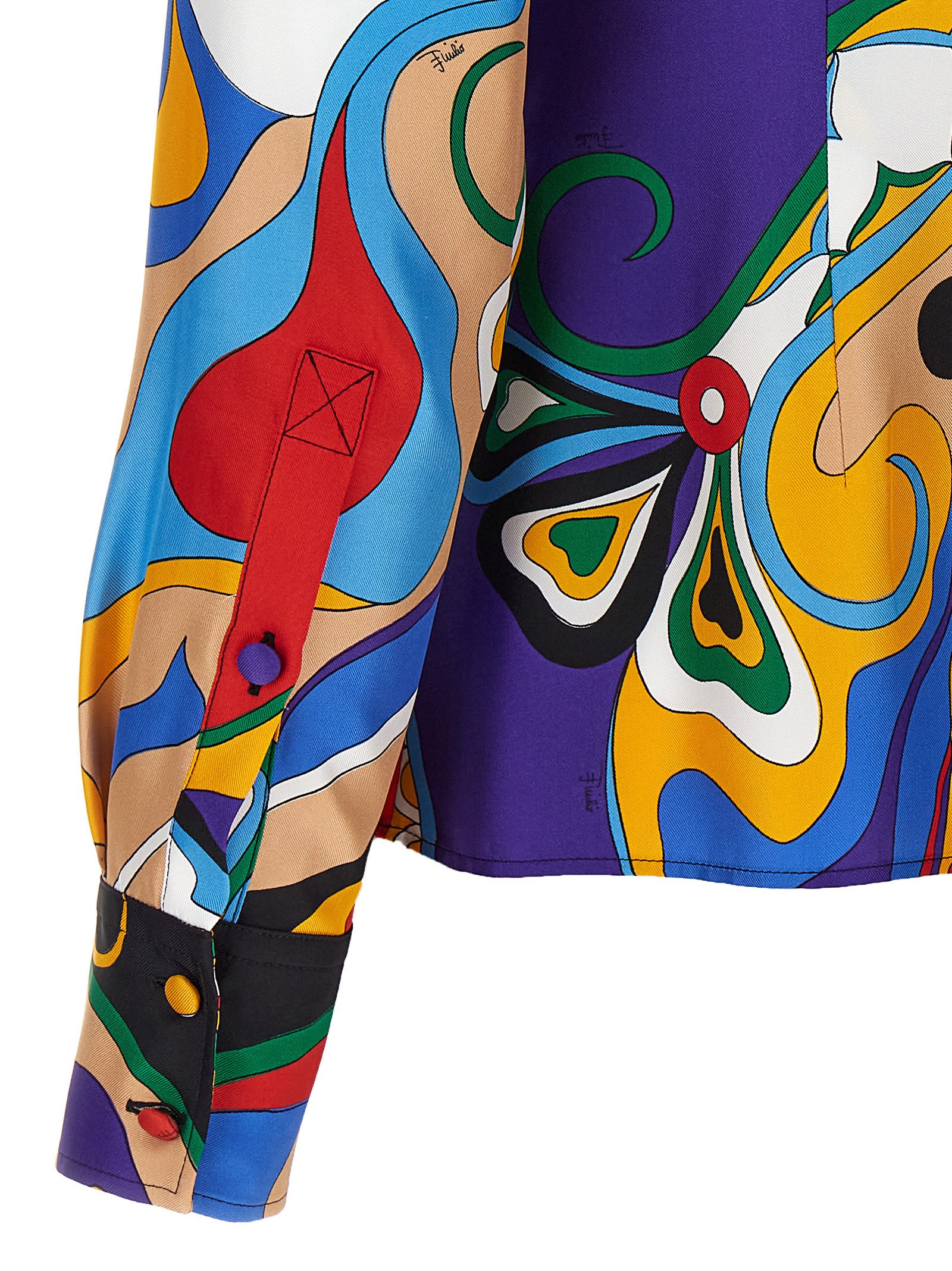 Shop Pucci Orchidee Shirt In Multicolor