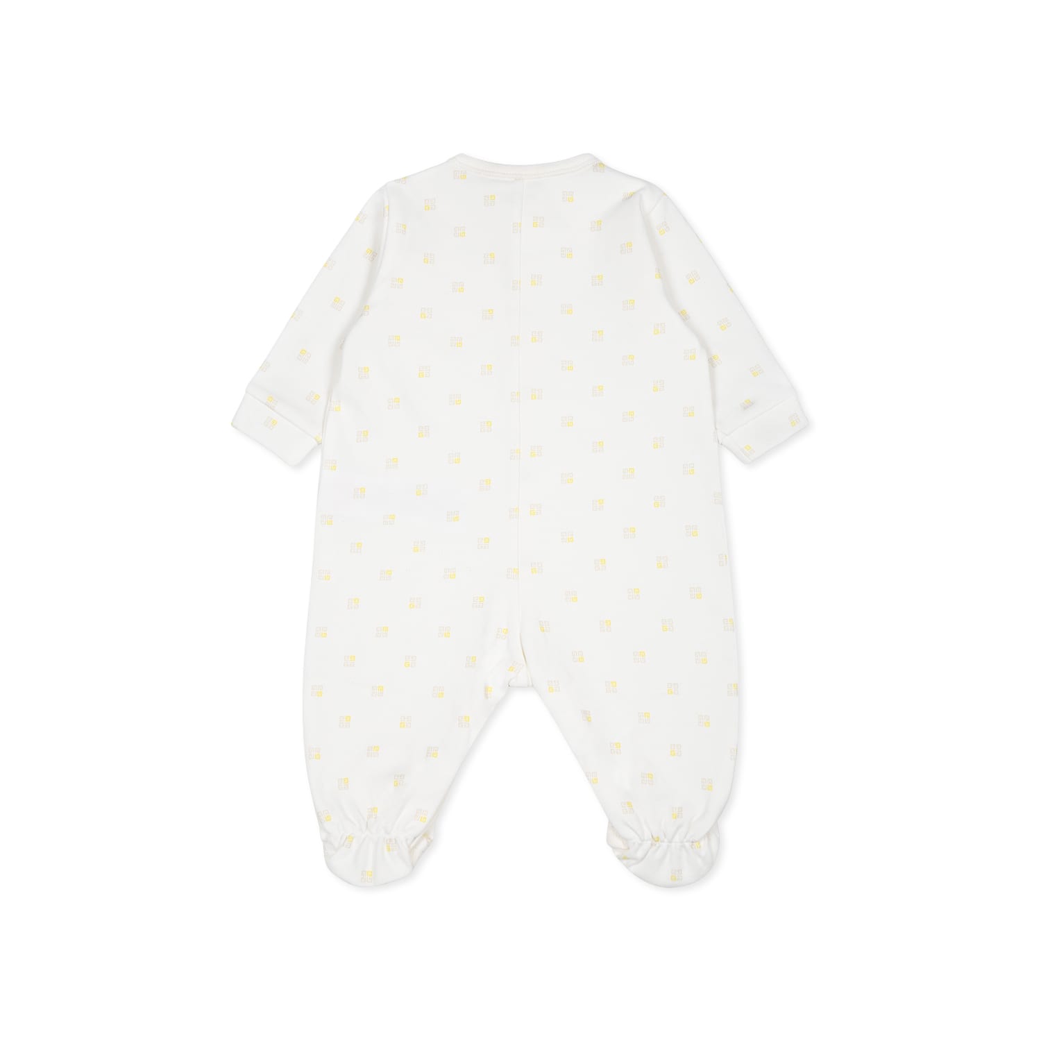 Givenchy Ivory Babygrow For Babykids With 4g Motif In Ivory
