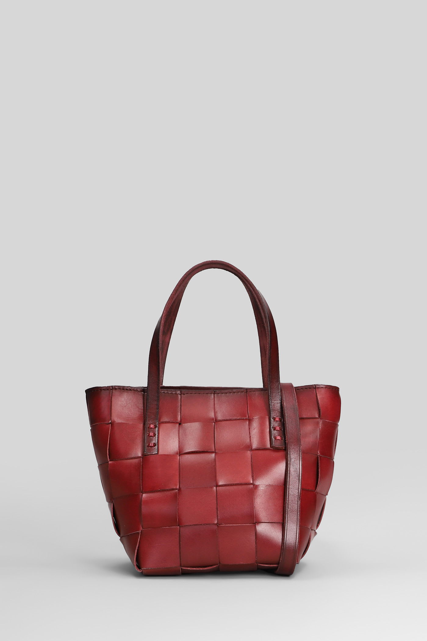 Dragon Diffusion Japan Mini Shoulder Bag In Bordeaux Leather In Burgundy