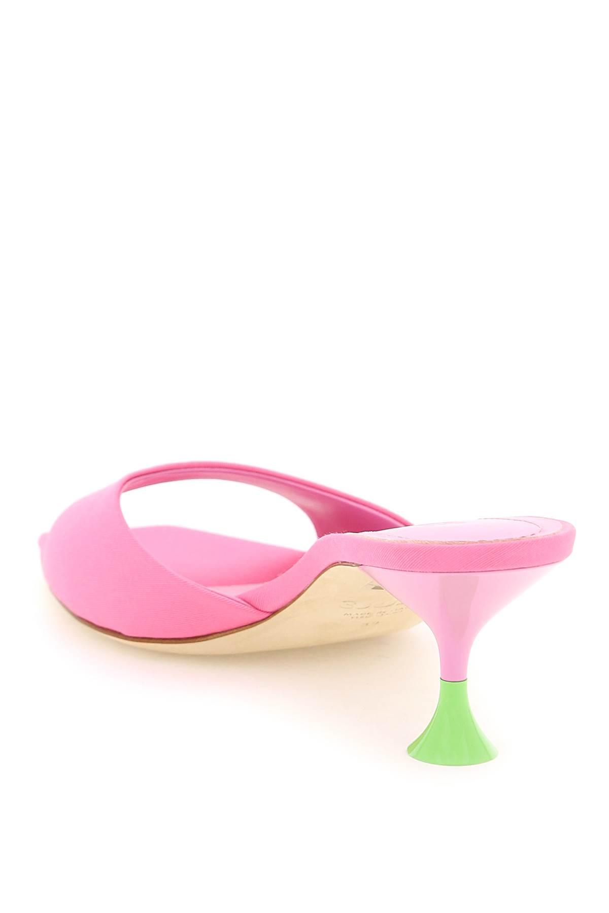 Shop 3juin Kimi Satin Mules In Candy (pink)