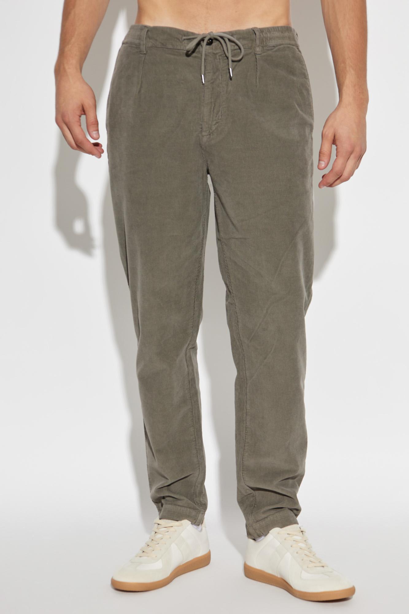 Woolrich Milton Pleated Drawstring Trousers In Green