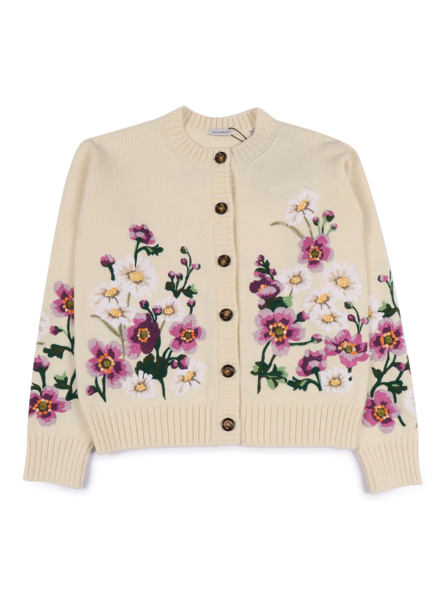 Dolce & Gabbana Cardigan In Neutral