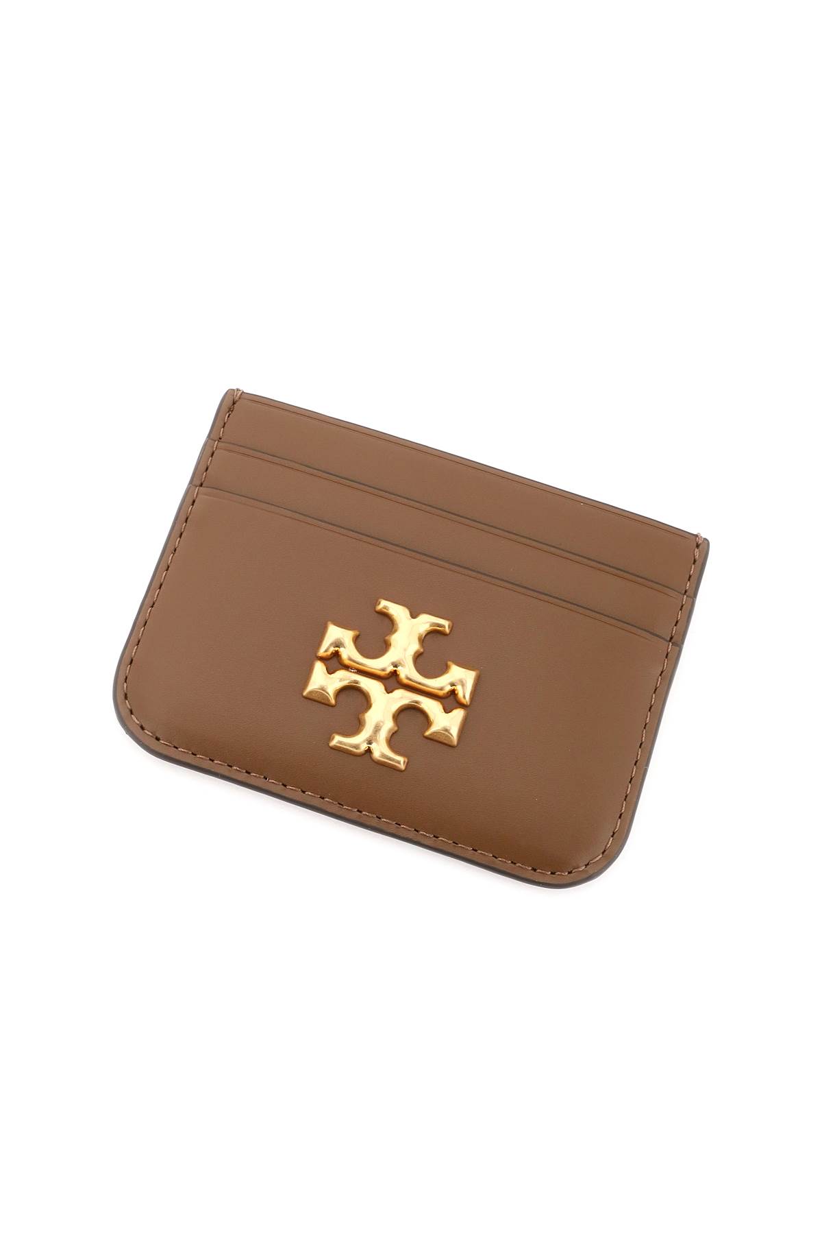 Tory Burch Eleanor Card Case In Brown