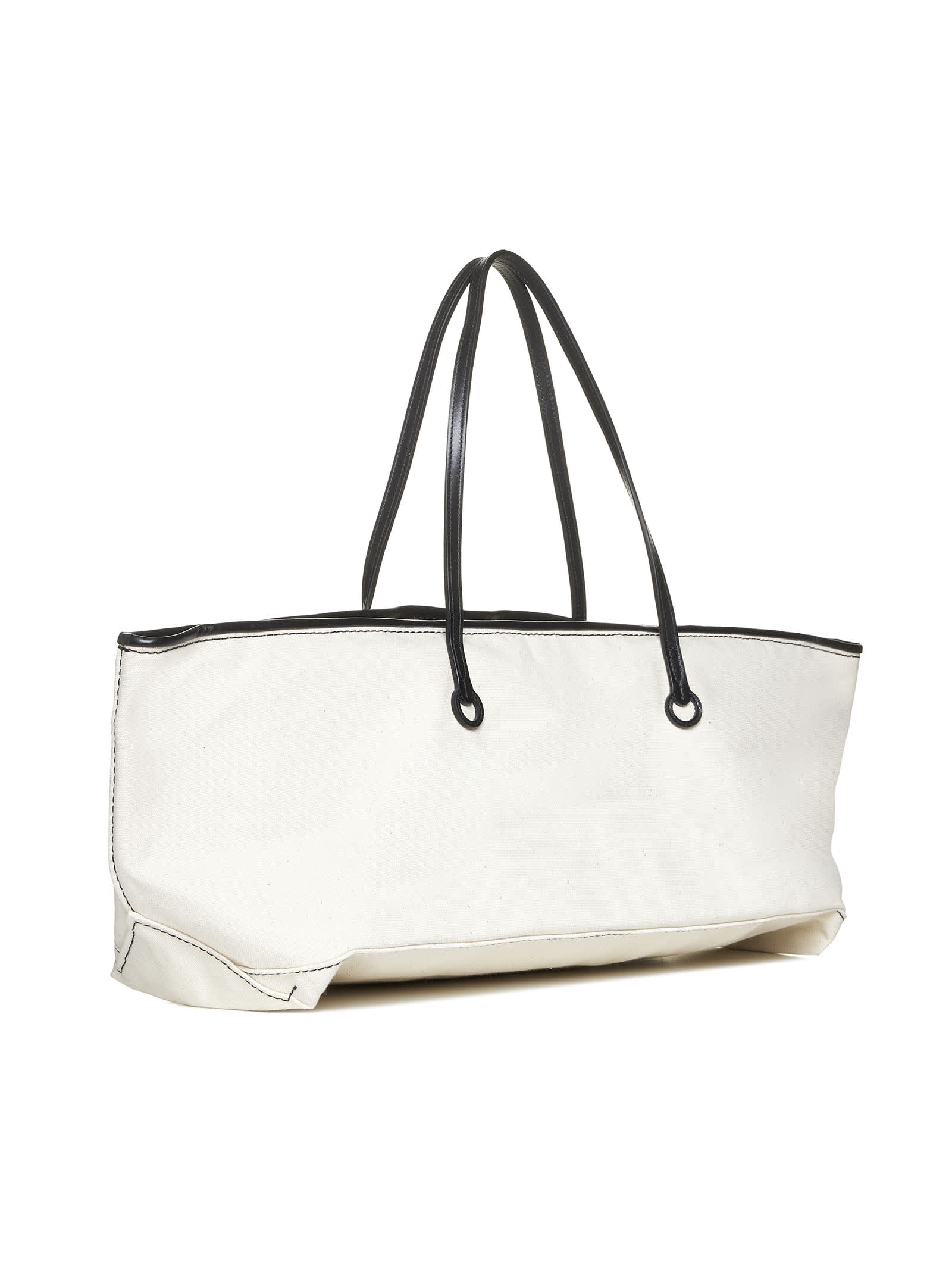 Shop Jw Anderson Tote In Natural/black