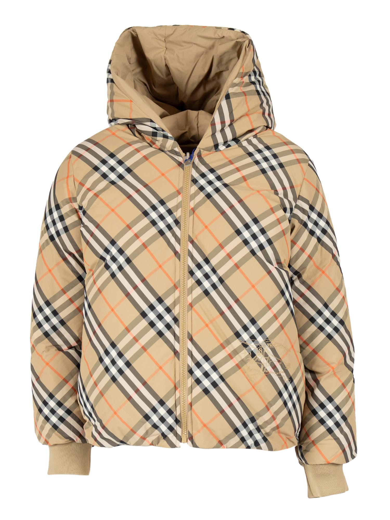 Burberry Kid Girl Puffer In Multi