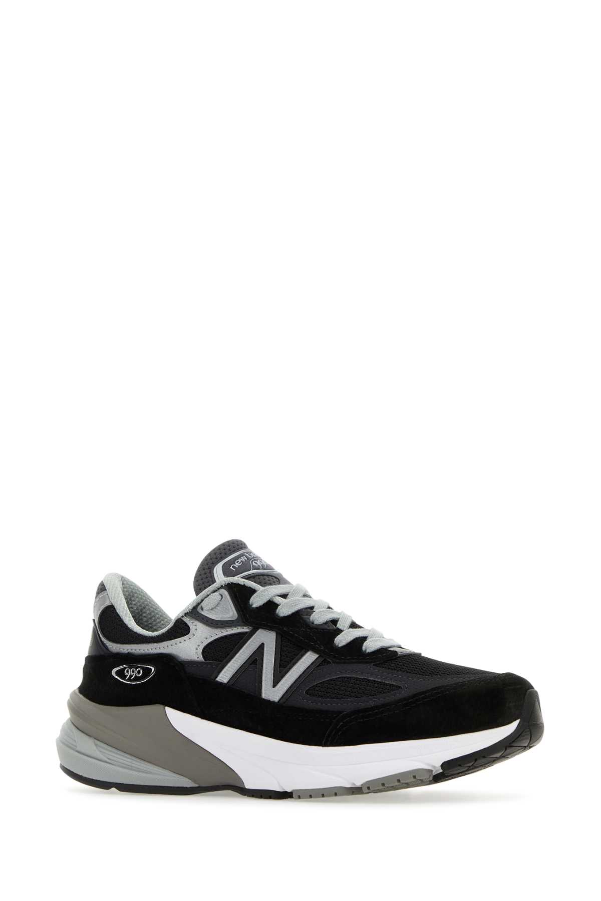 Shop New Balance Multicolor 990v6 Sneakers In Black