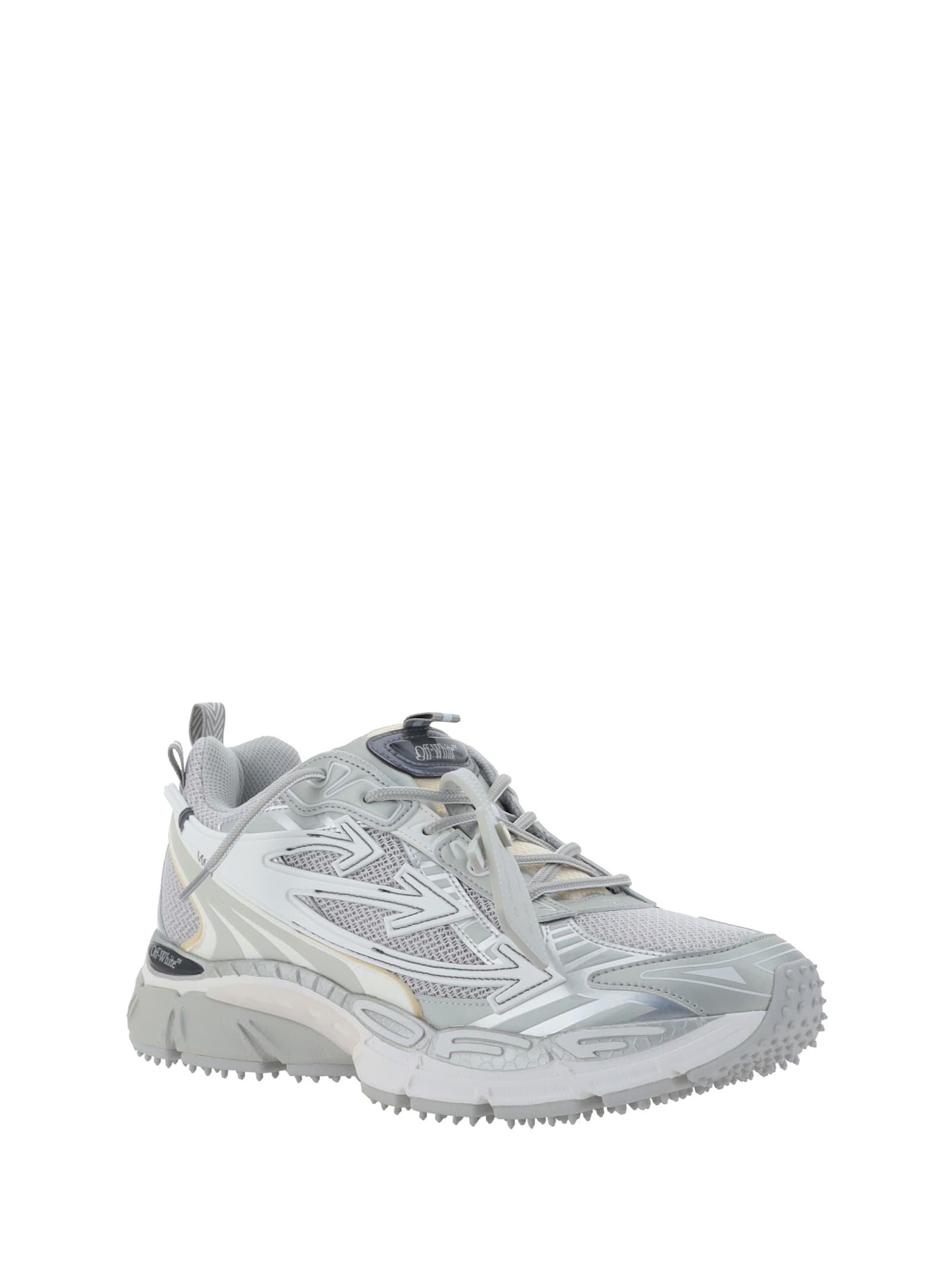 Shop Off-white Be Right Back Sneakers In Grey Silver