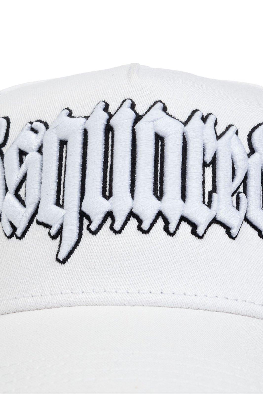 Shop Dsquared2 Logo Embroidered Baseball Cap In Bianco