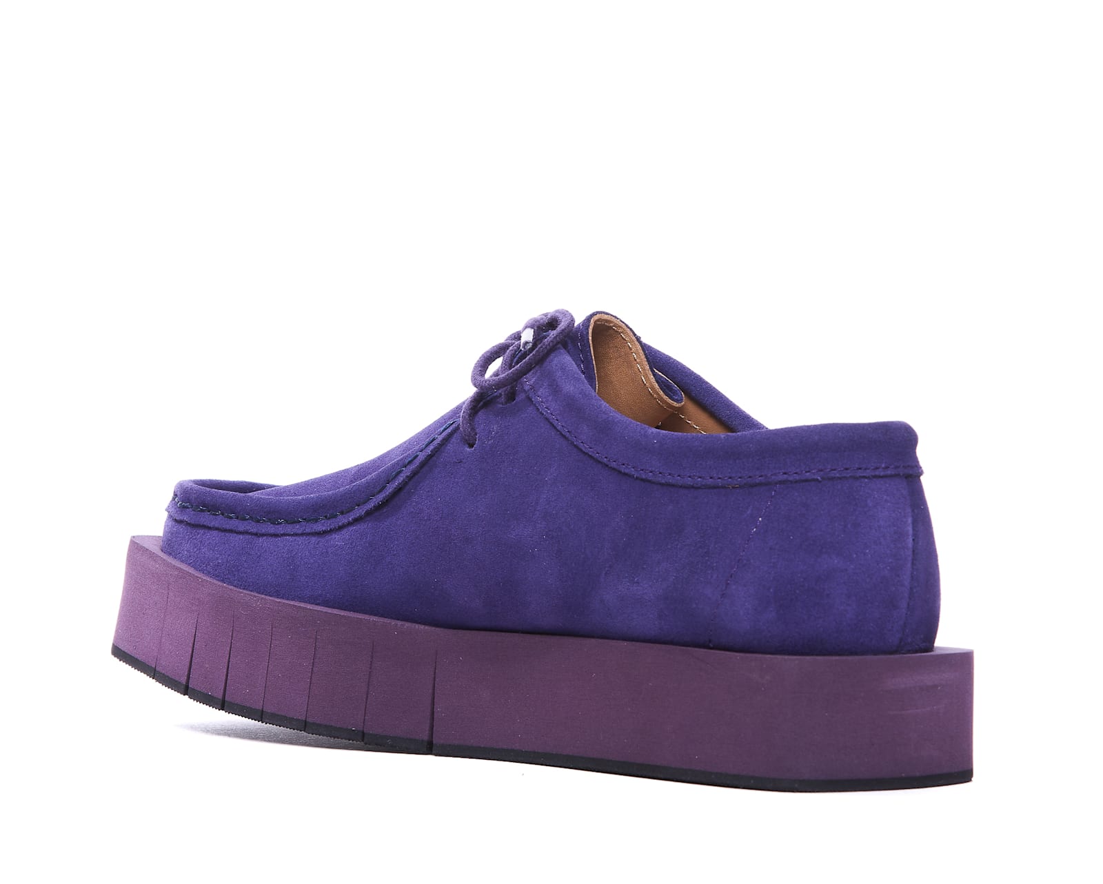 Shop Paloma Barceló Barbara Lace Up Shoes In Plum