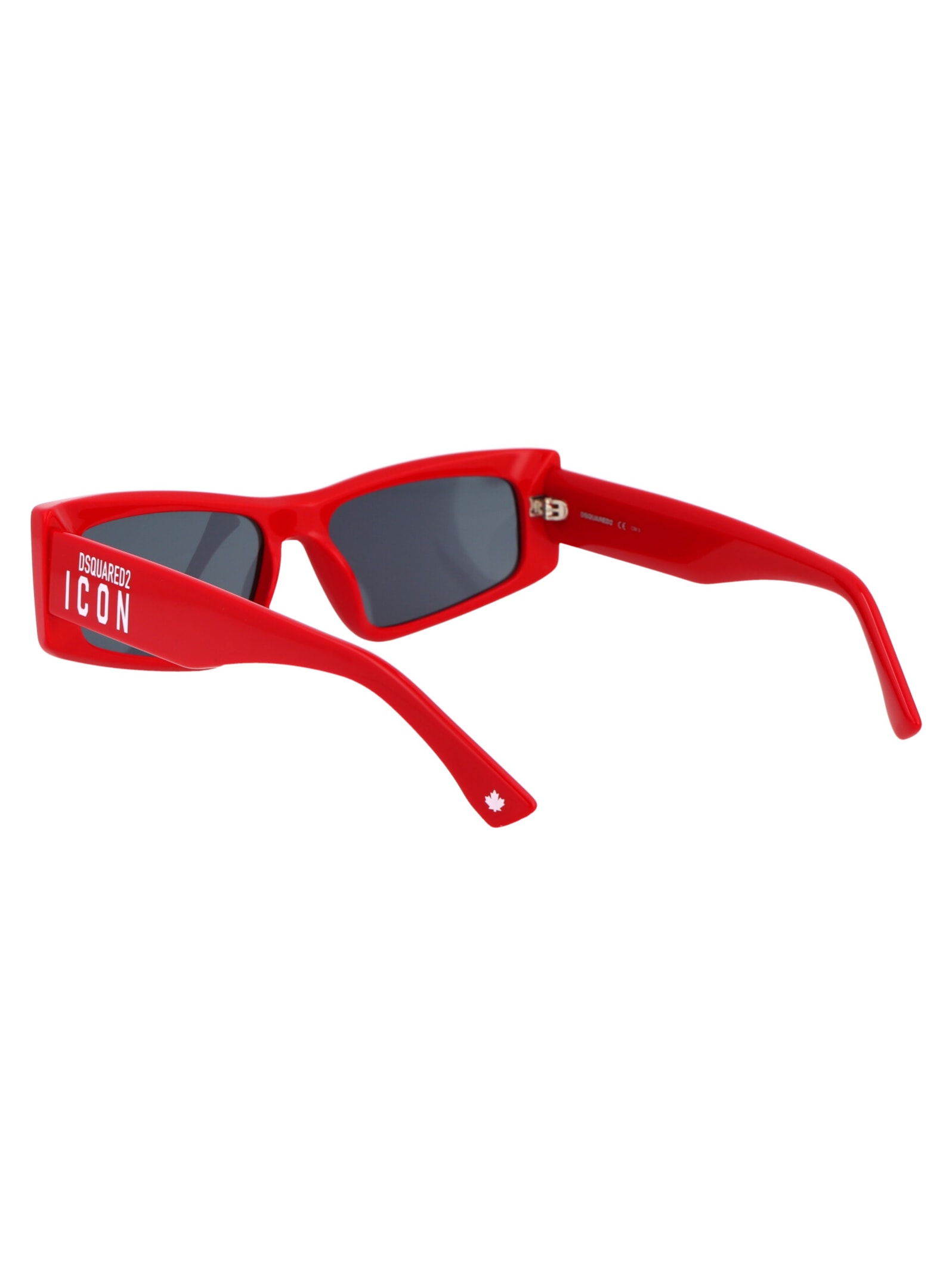 Shop Dsquared2 Icon 0007/s Sunglasses In C9air Red