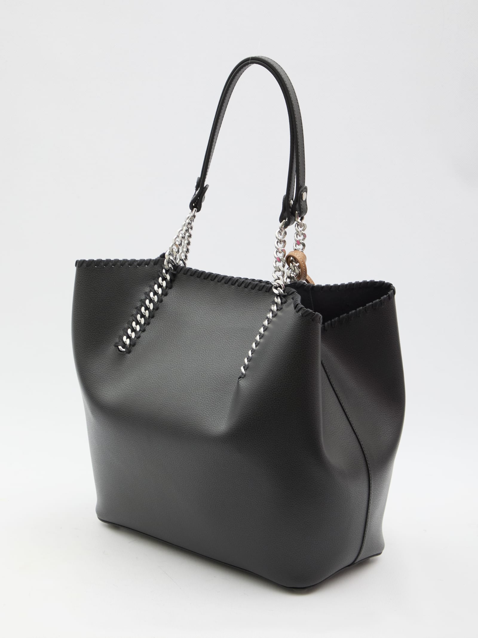 Shop Stella Mccartney Falabella Re-edition Tote Bag In Black