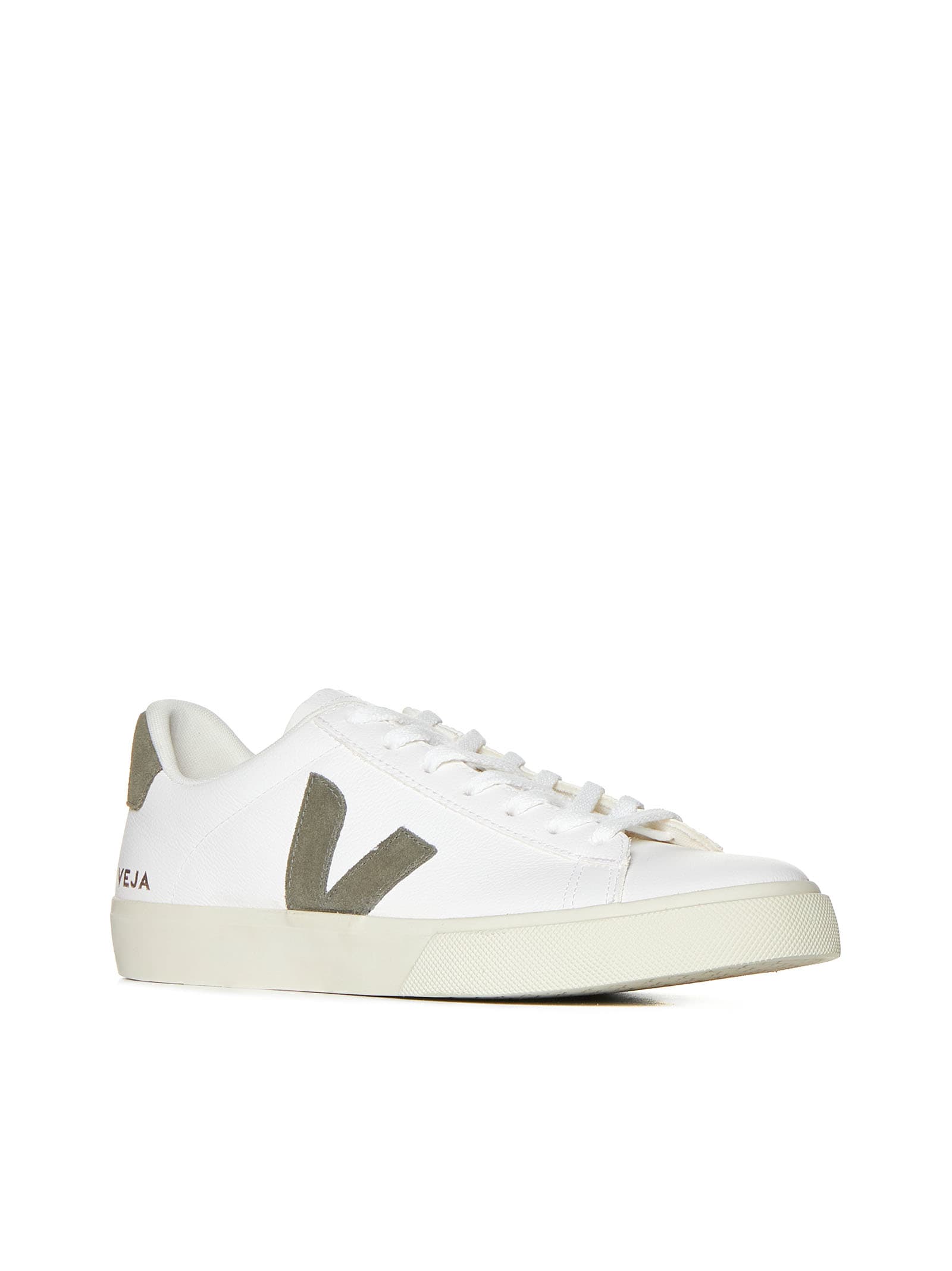 Shop Veja Sneakers In Extra-white_kaki