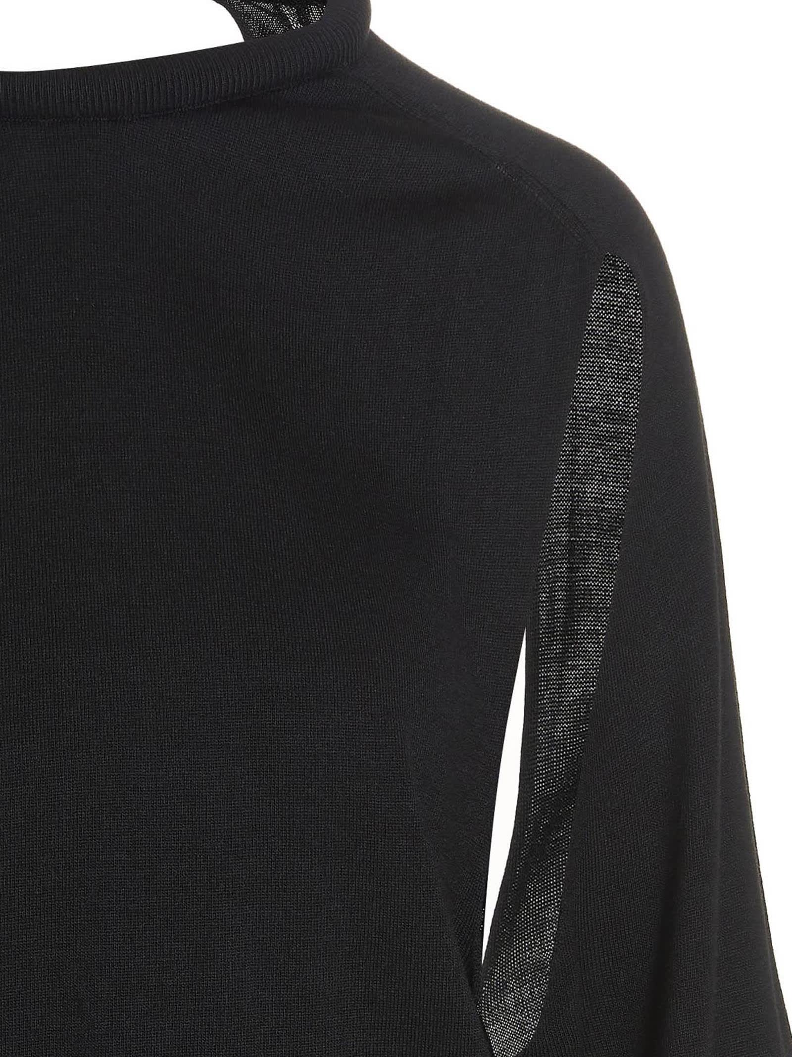 Ramael Cut Out Insert Top Sweater Sweaters And Cardigans Black In Black