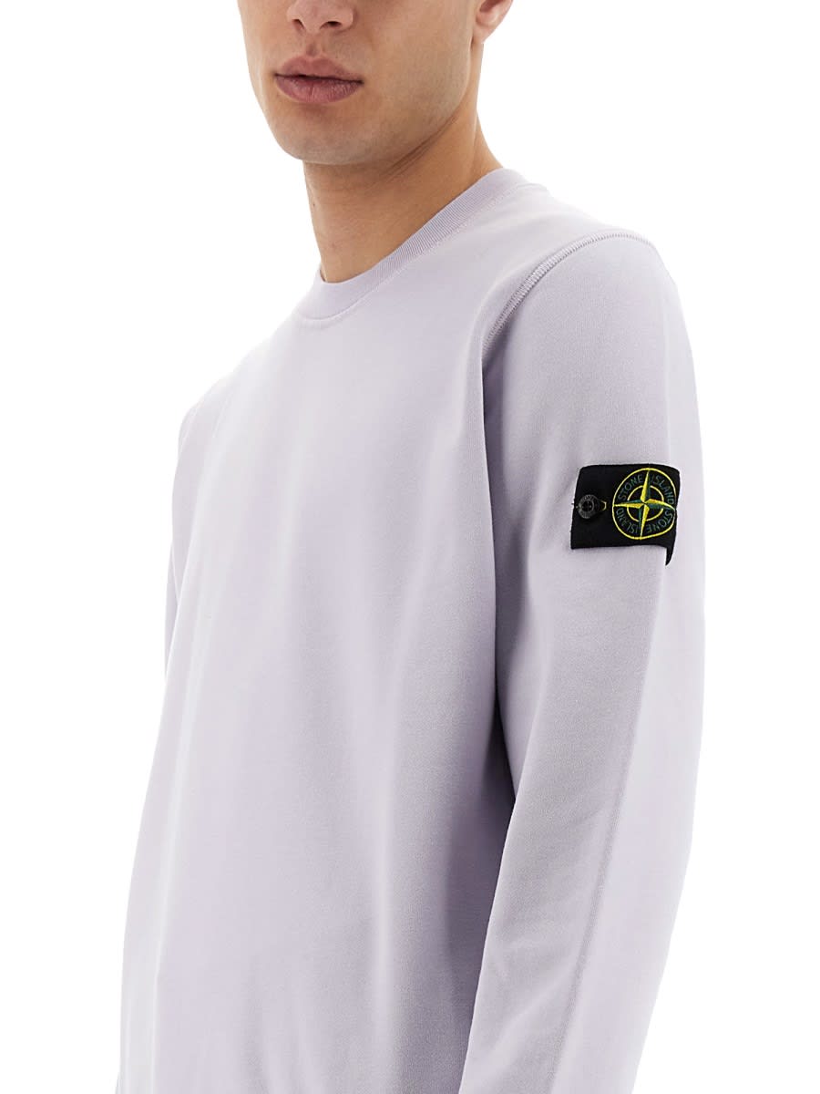 Stone Island Light Sweatshirt With Logo Badge