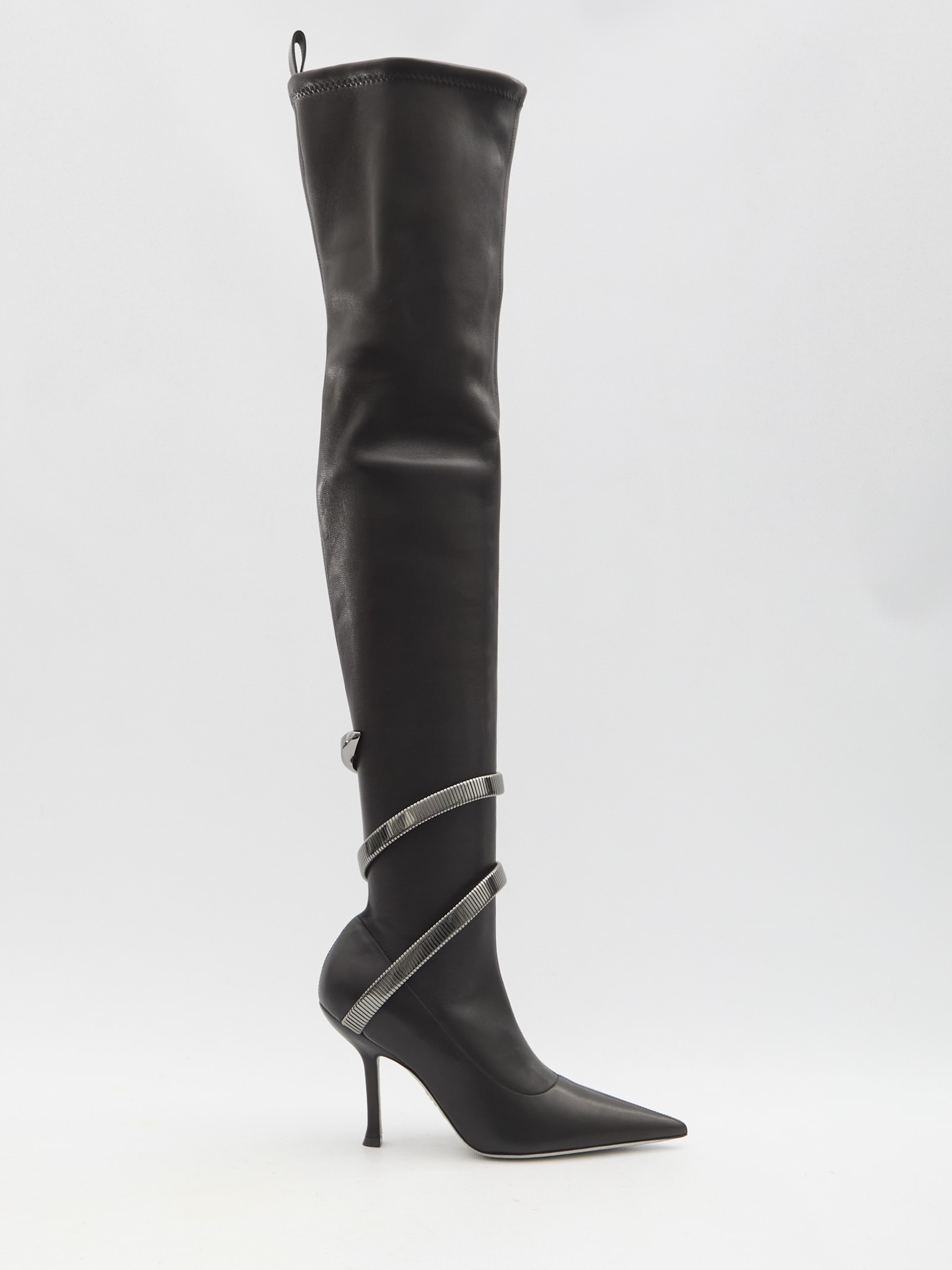 Shop René Caovilla Juniper Cuissard Boots In Black