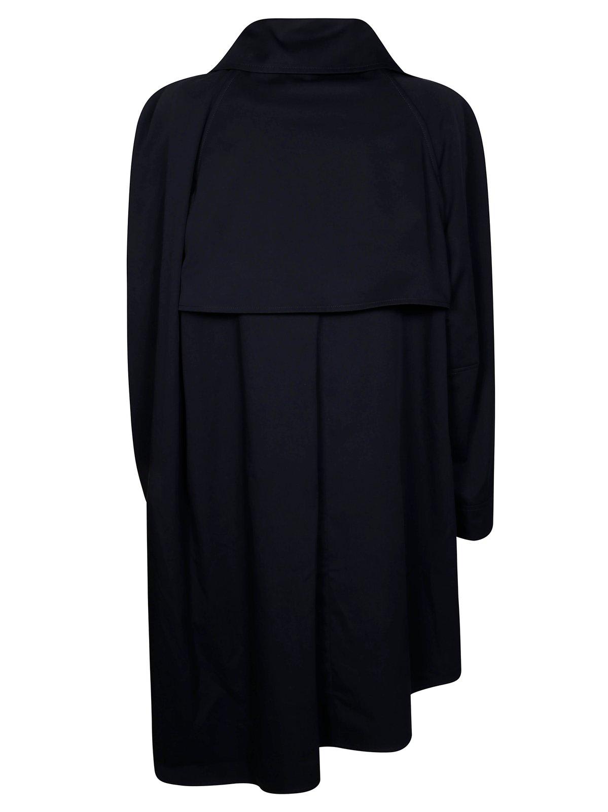 Jw Anderson J. W. Anderson Asymetric Cape Trench Coat In Blue
