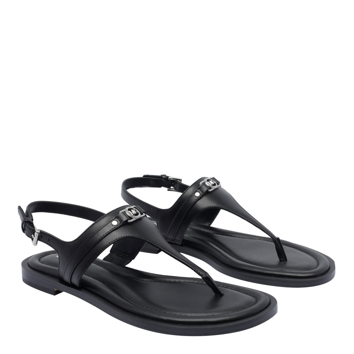 Shop Michael Michael Kors Mandy Sandals In Black