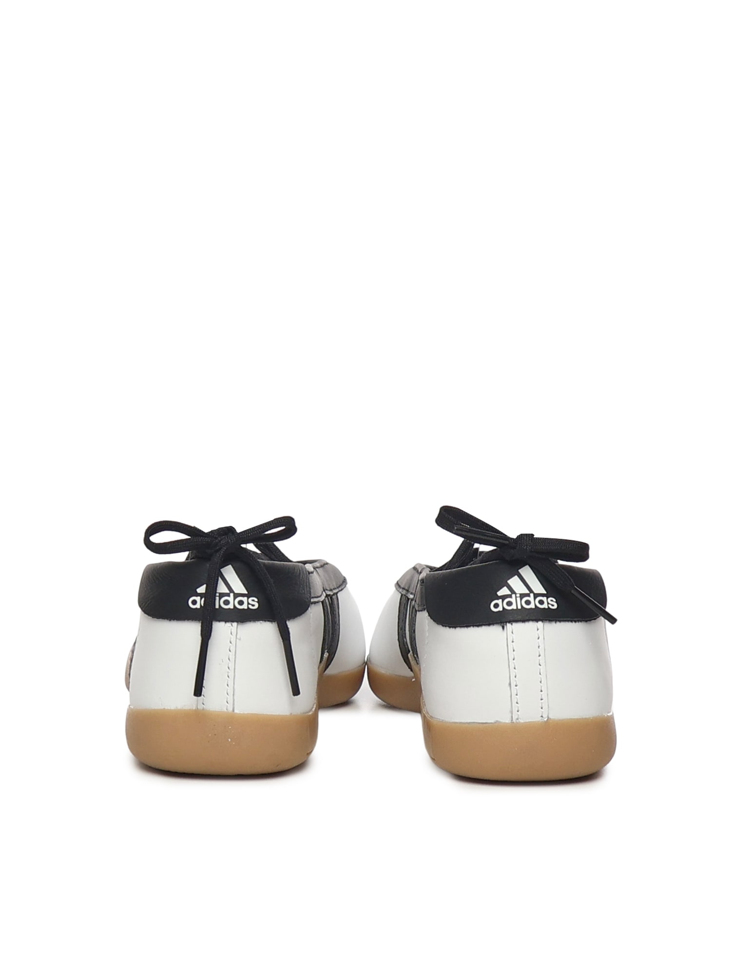 Adidas Originals Womens Adidas Taekwondo Mei Leather Ballet Flats In White