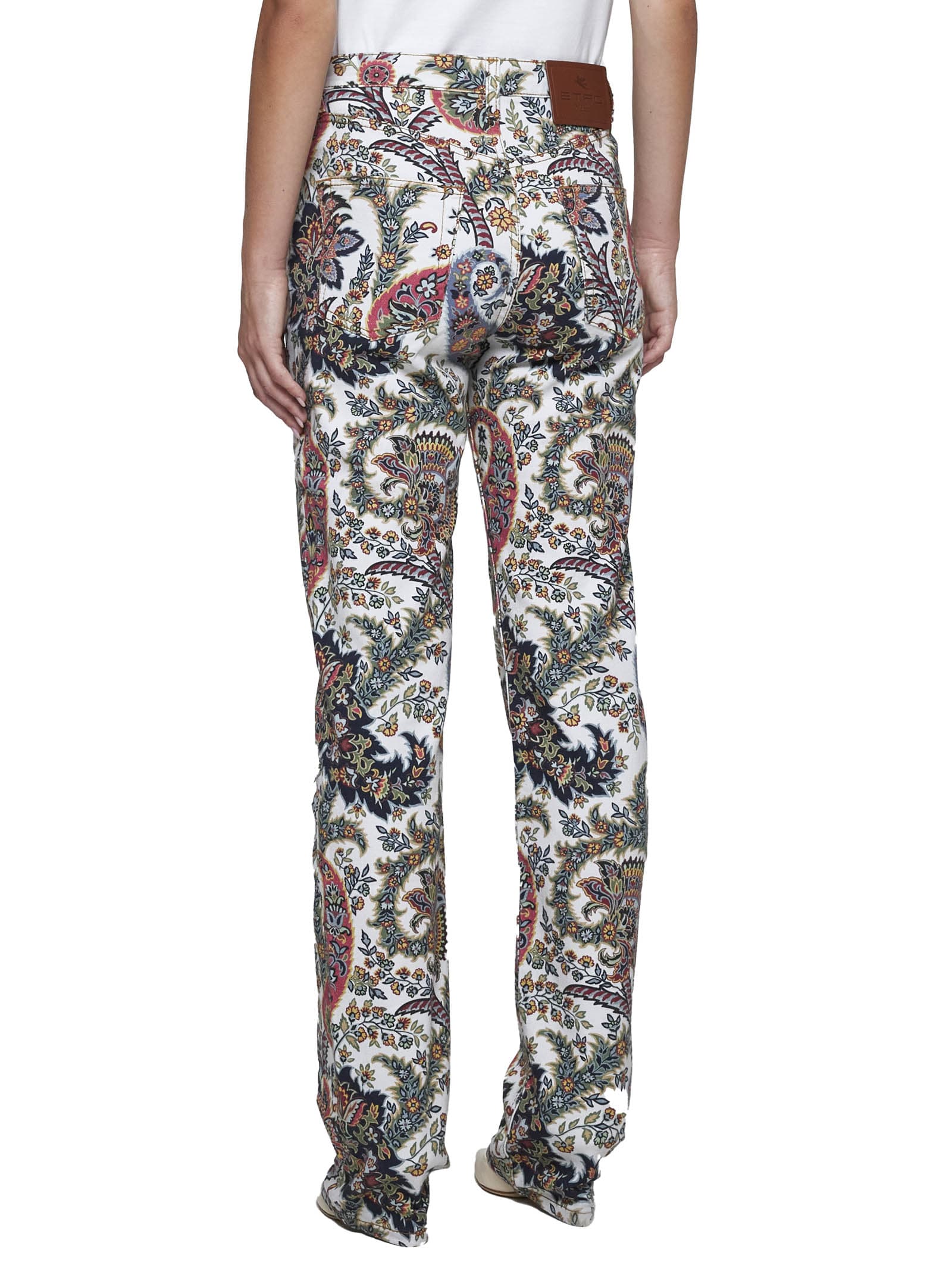 Shop Etro Jeans In Stampa F.do Bejge