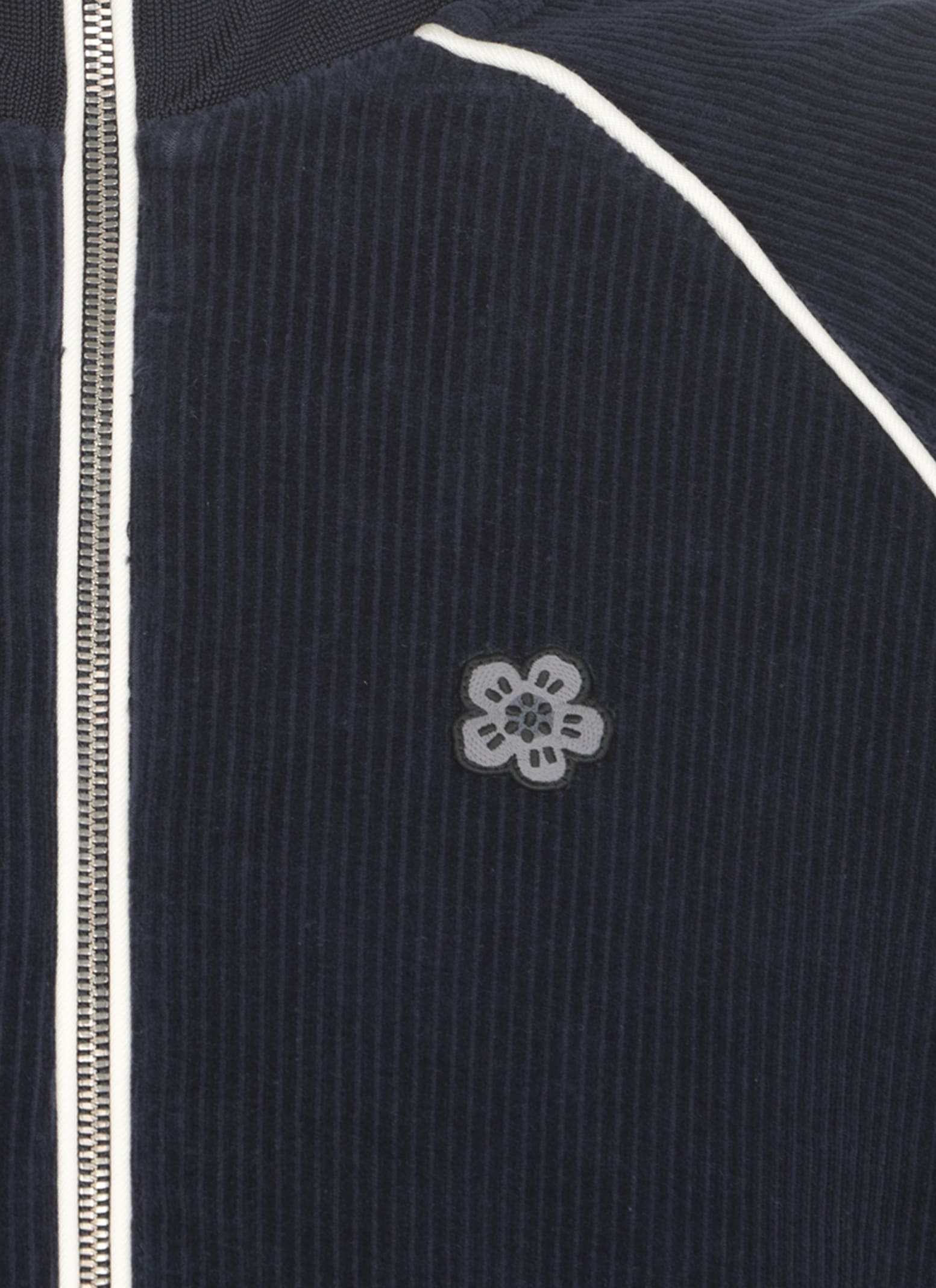 Shop Kenzo Boke Flower Corduroy Sweatshirt In Blue