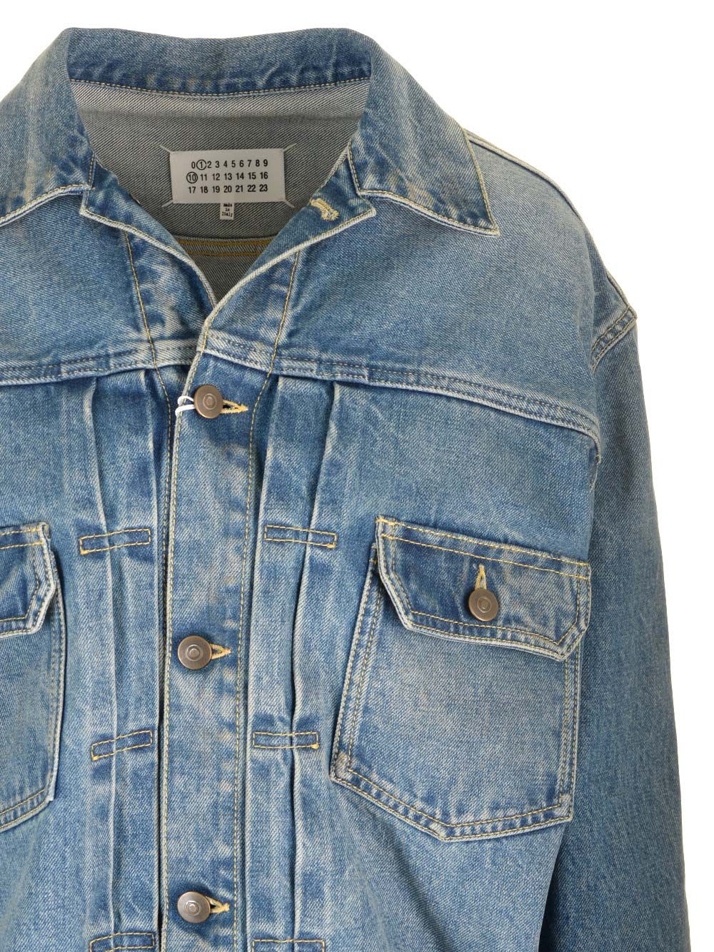 Shop Maison Margiela Denim Jacket In Blue