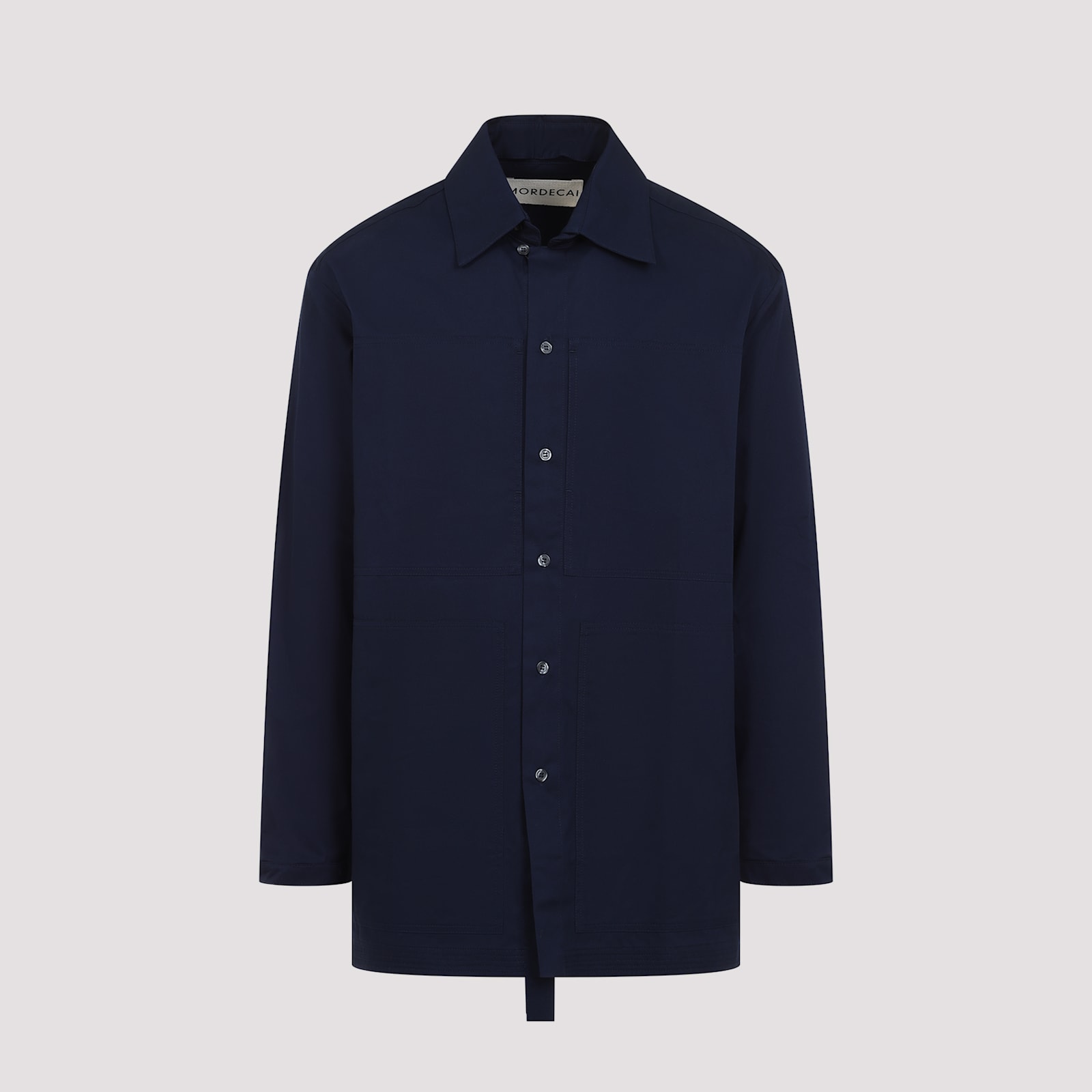 Mordecai Long-sleeved Shirt In Ink Blue