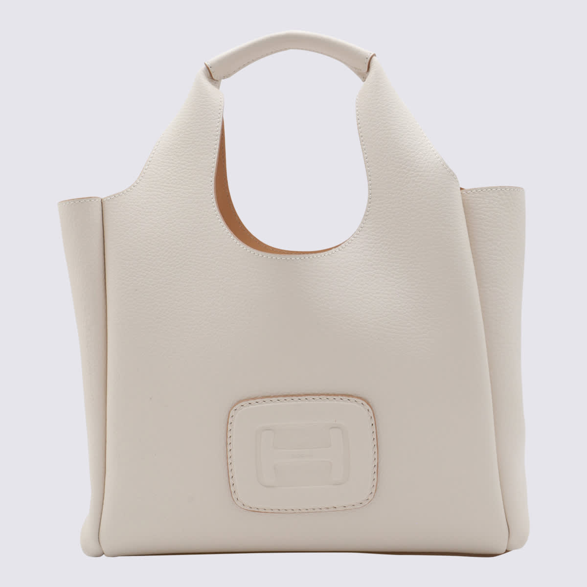 Shop Hogan White Leather Totes