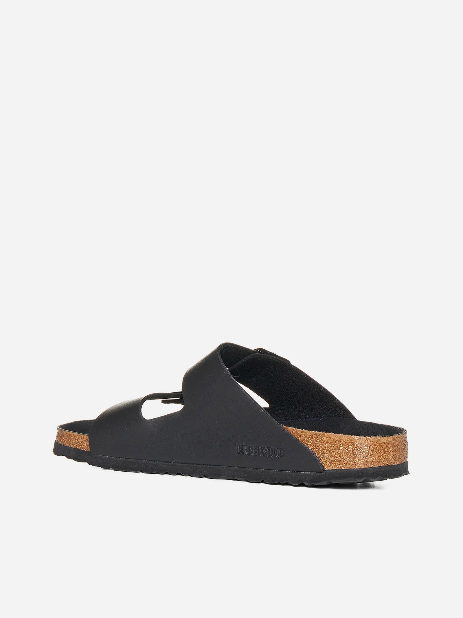 Birkenstock Arizona Leather-effect Sandals