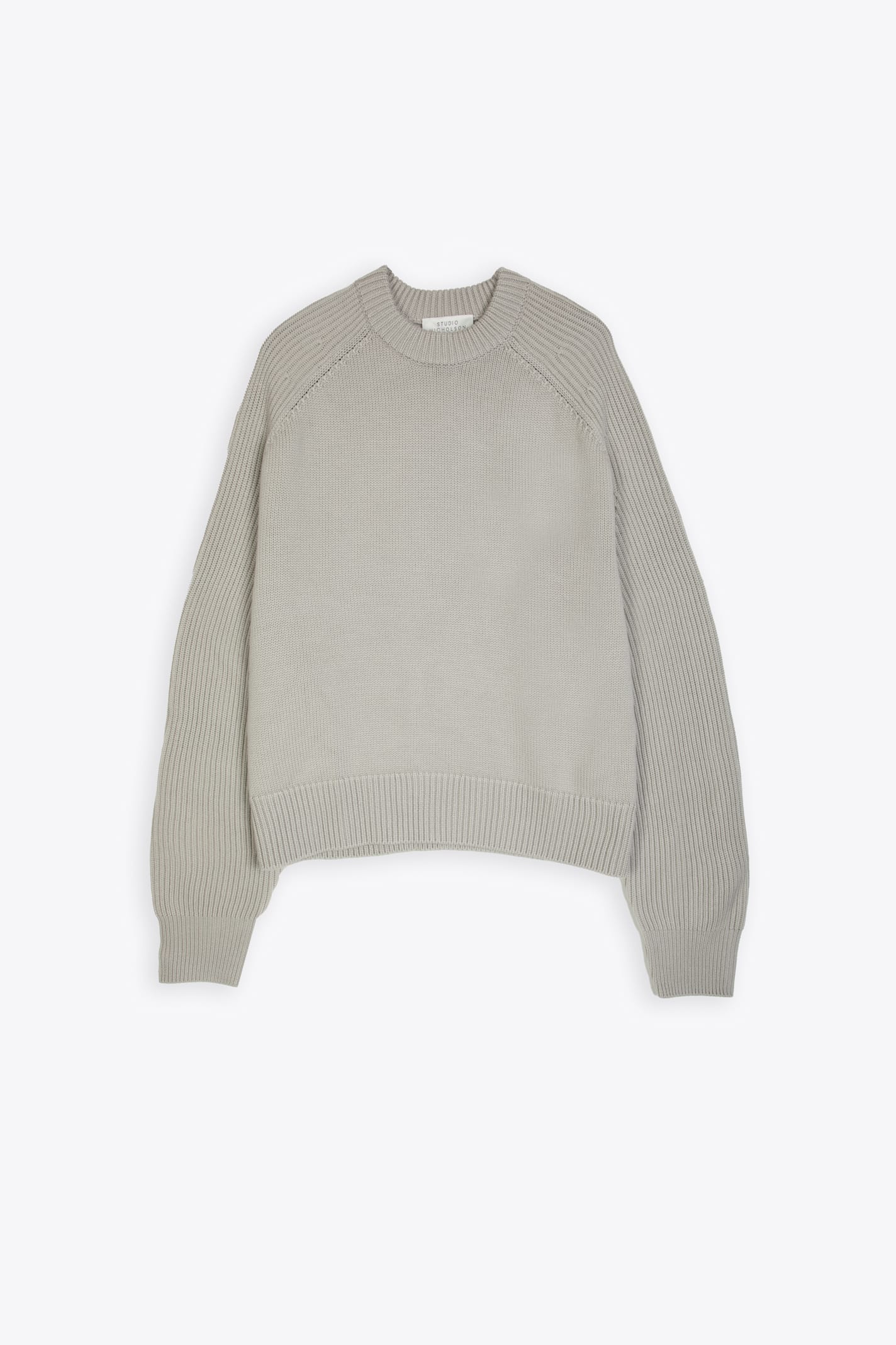 Knitwear - 5gg Crew Neck Jumper Ice grey wool oversized sweater - Jean