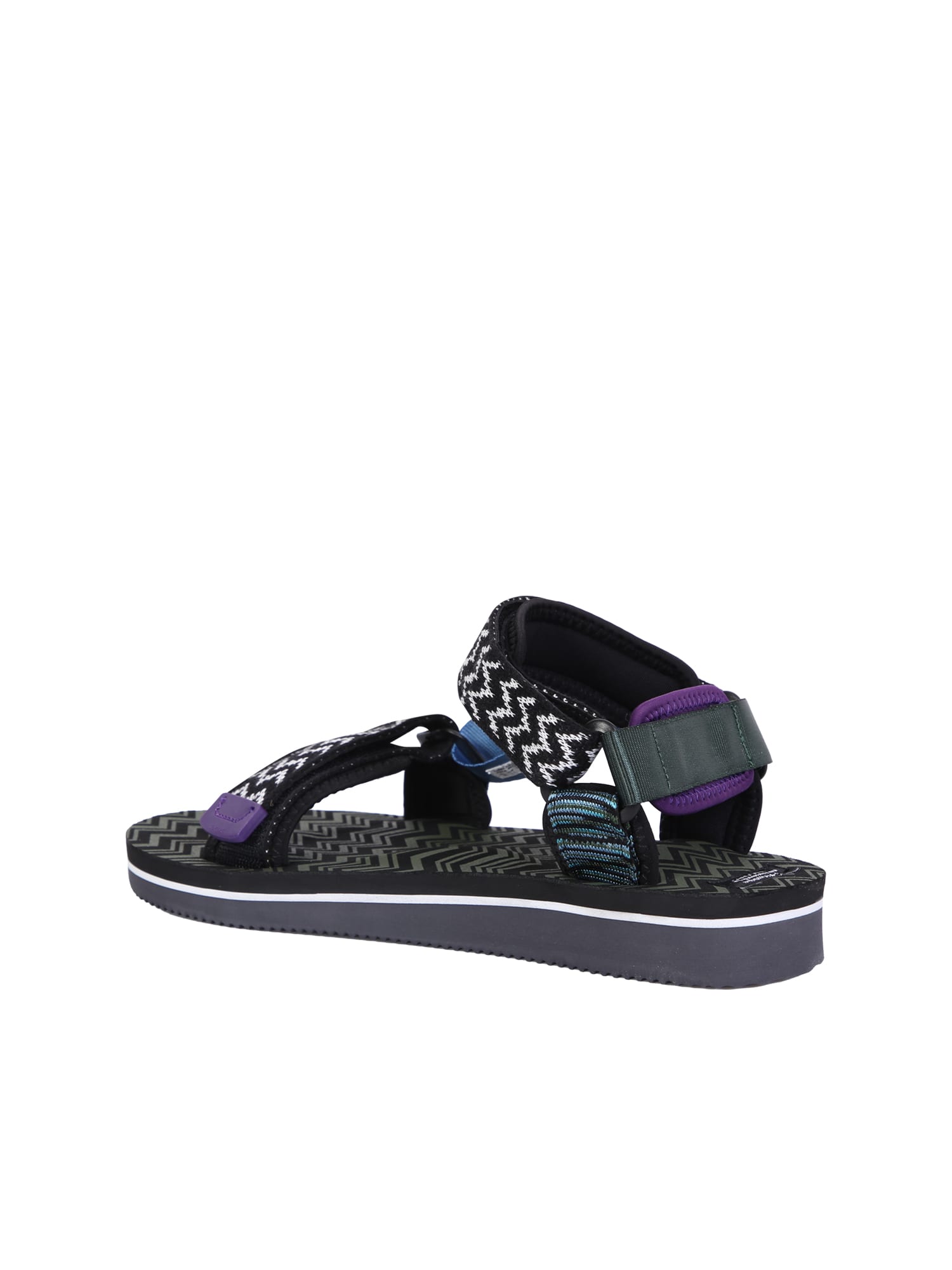 Shop Suicoke Sandals X Missoni Depa-msn-var1 Black
