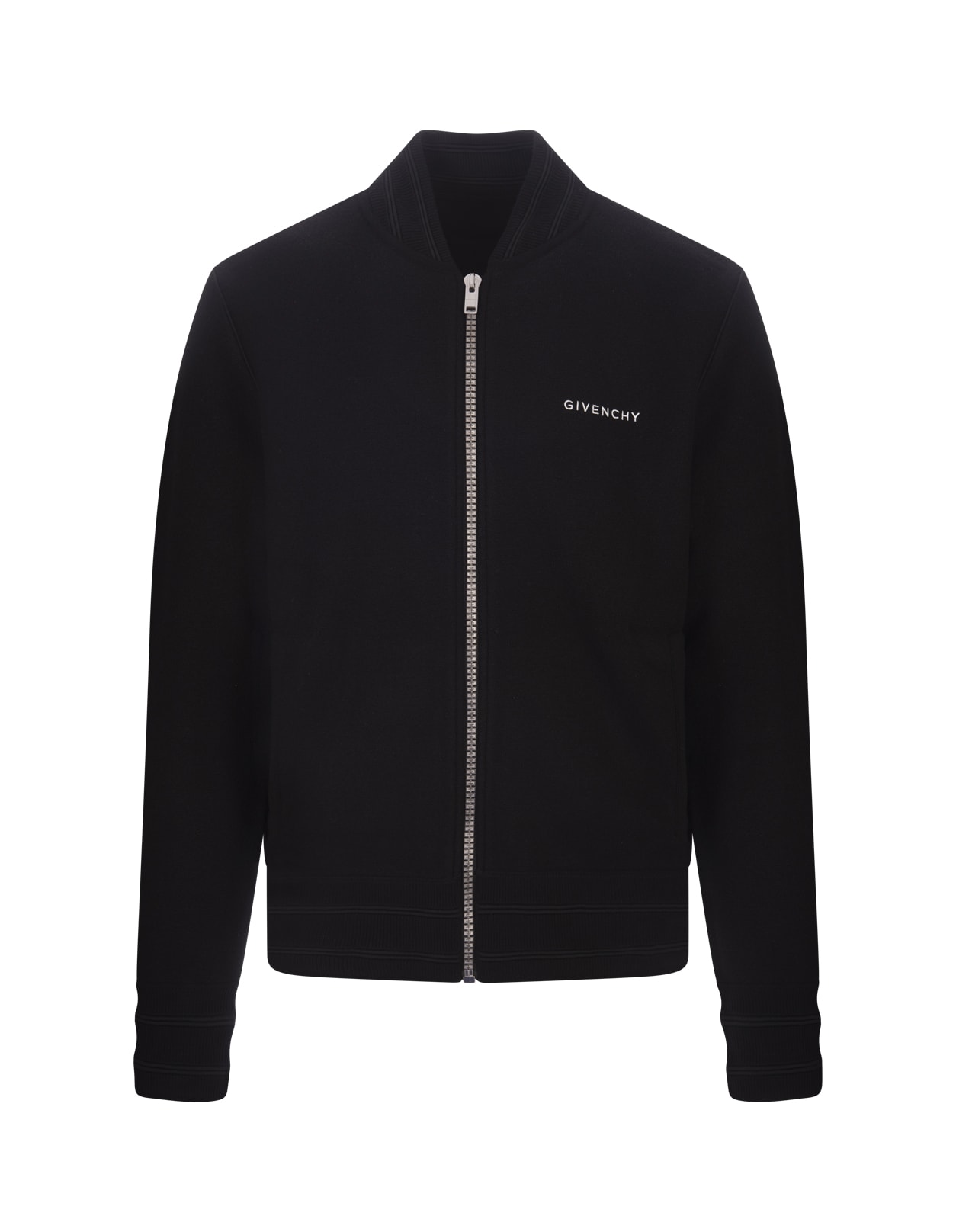 Shop Givenchy 4g Stars Bomber Jacket In Black Wool