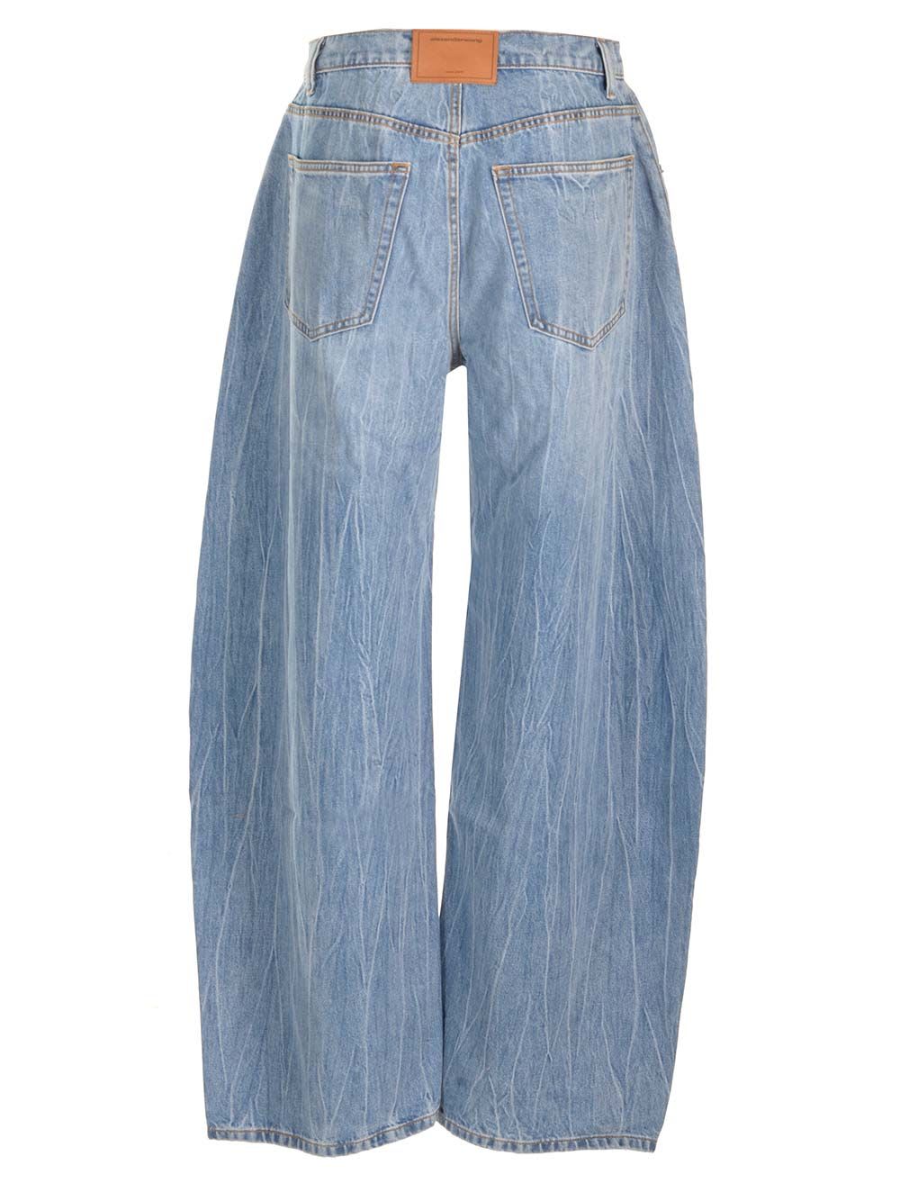 Shop Alexander Wang Oversized Jeans In Blue