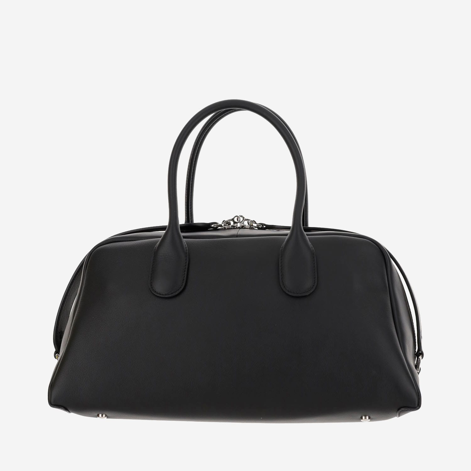 Shop Tod's Medium Leather Dock Bag In Black