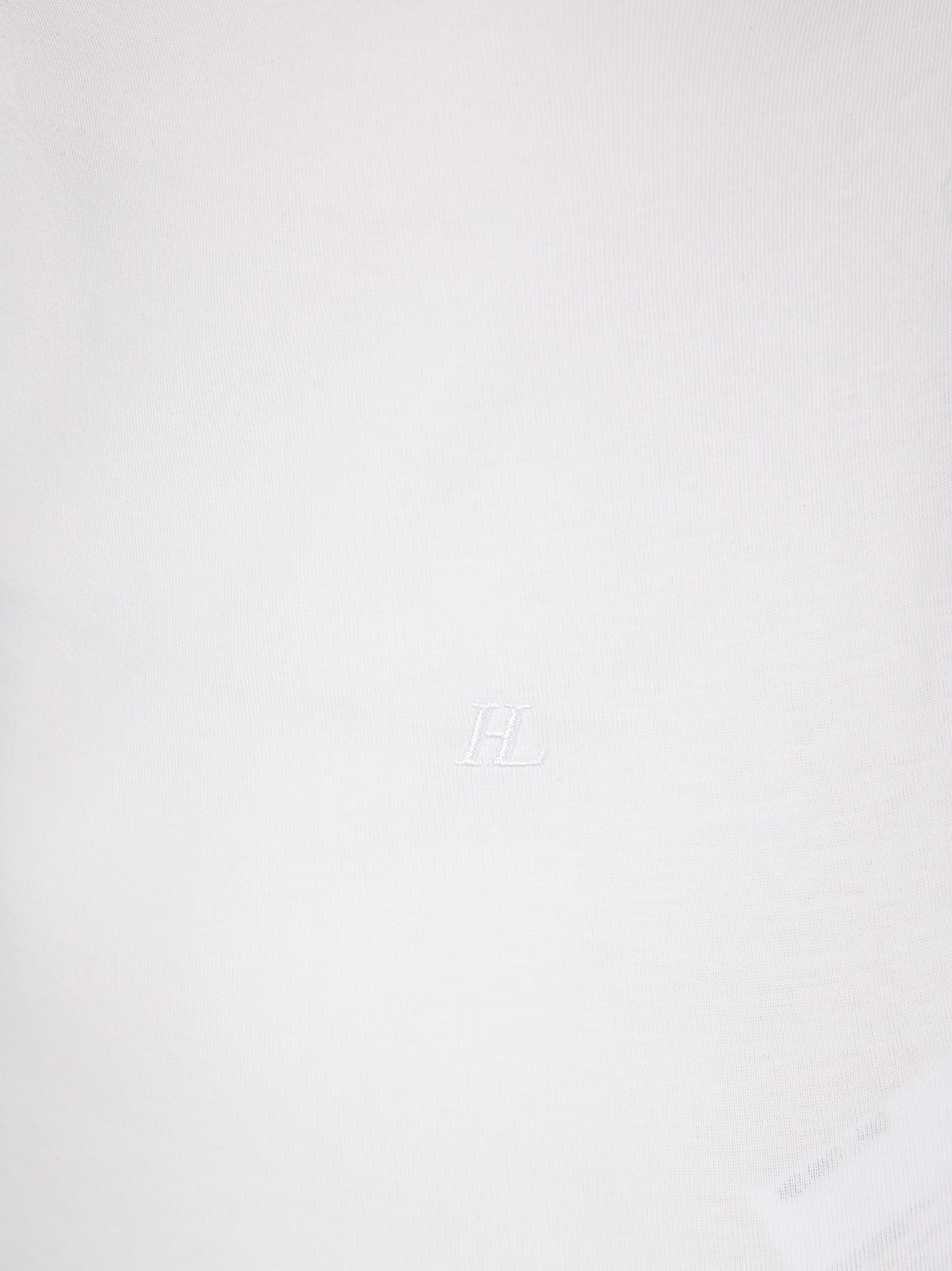 Helmut Lang Slash Shrunken T.sof In Optic White