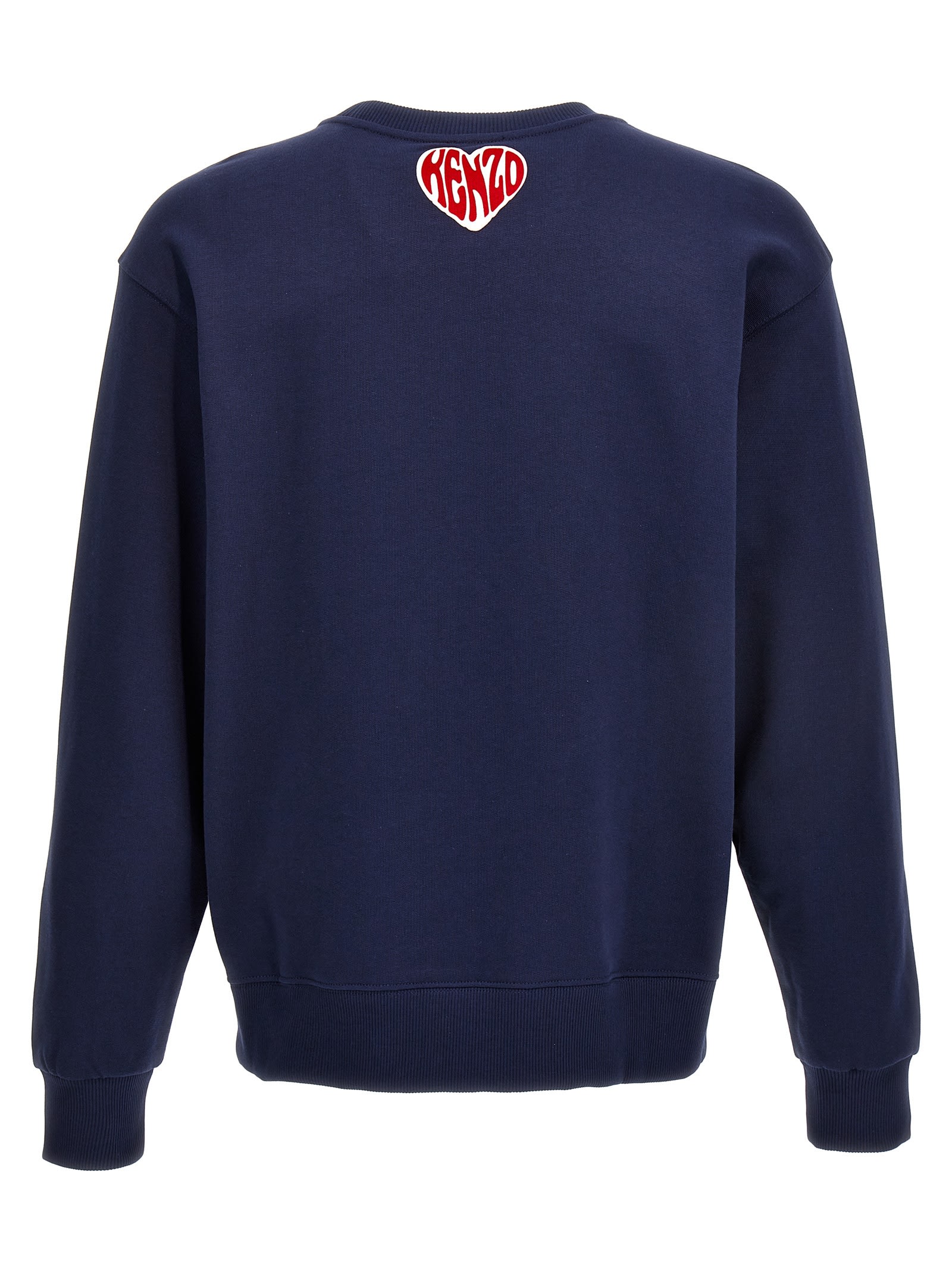 Kenzo Hearts Classic Sweatshirt In Blue
