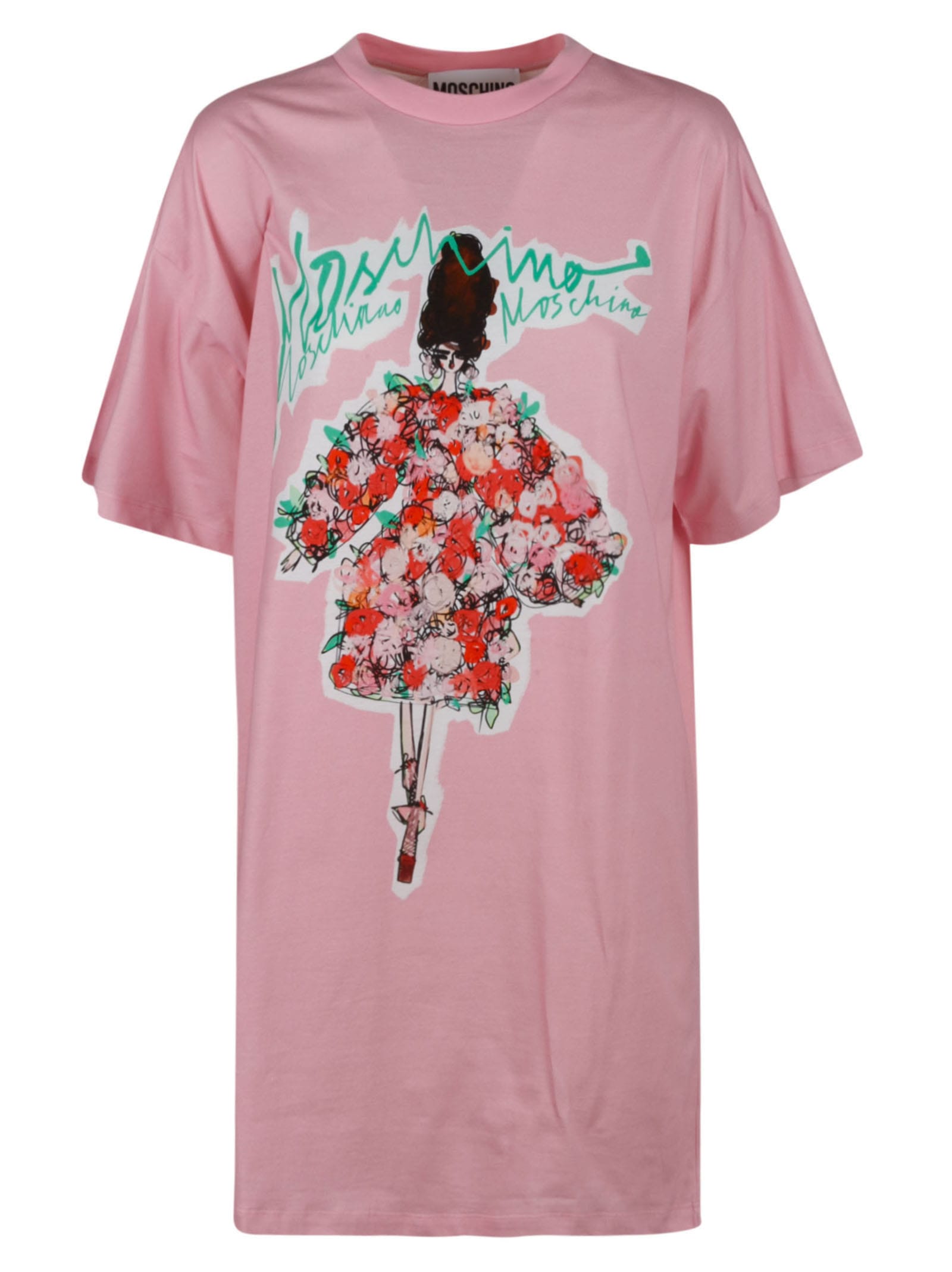 Moschino Logo Printed T-shirt Dress