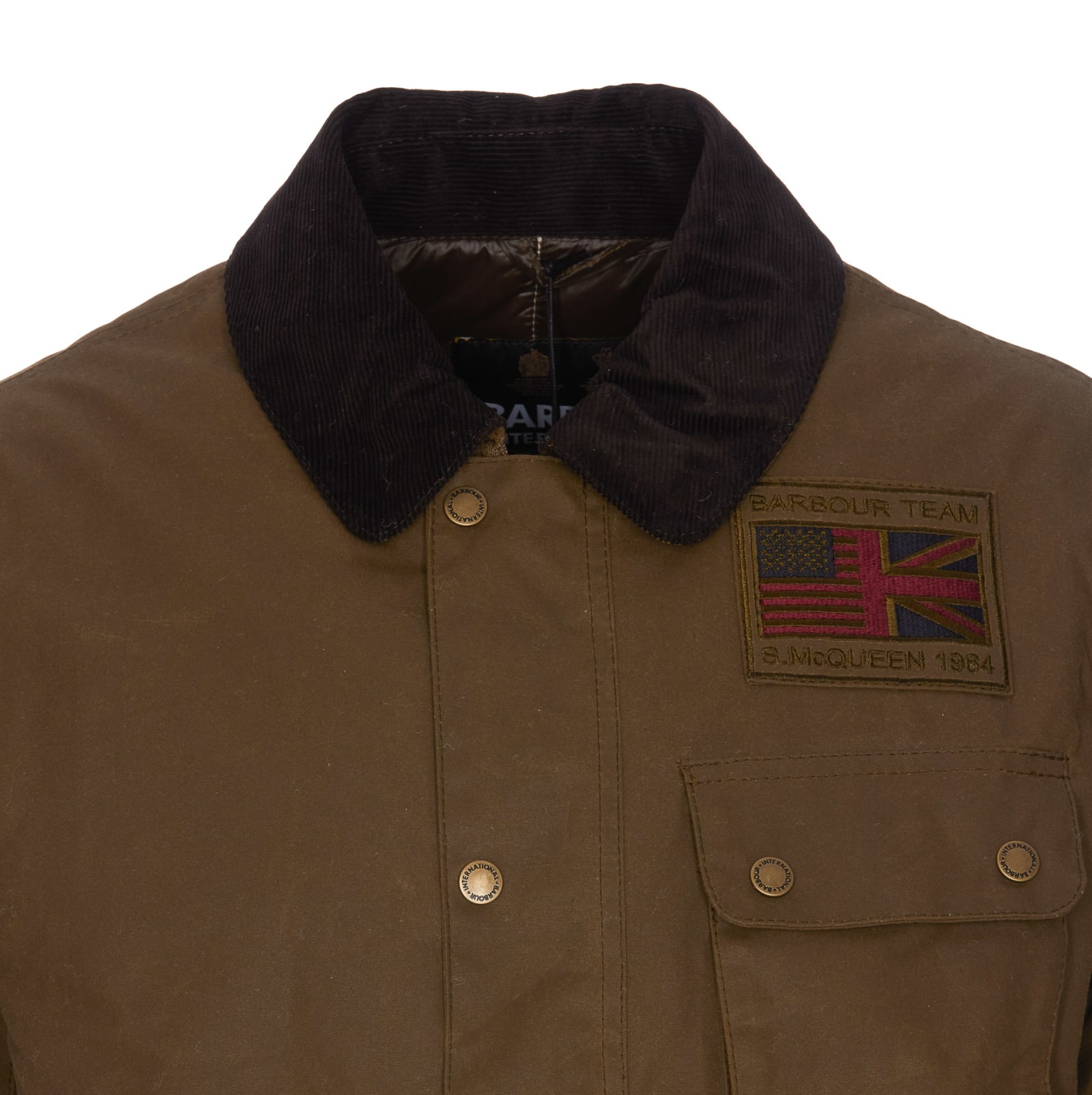 Shop Barbour Worker Wax Jacket In Brown