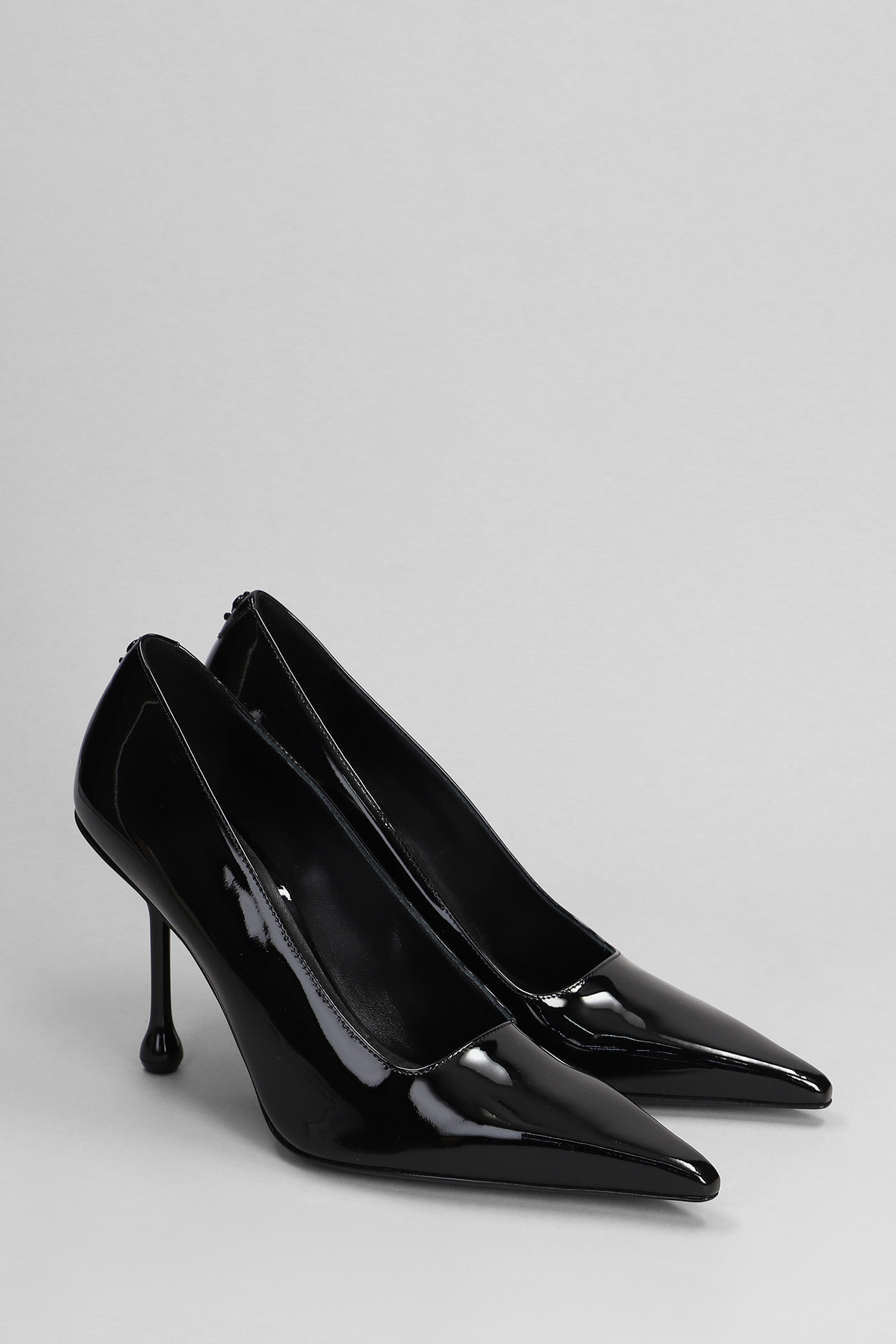 Shop Jimmy Choo Ixia 95 Pumps In Black Patent Leather
