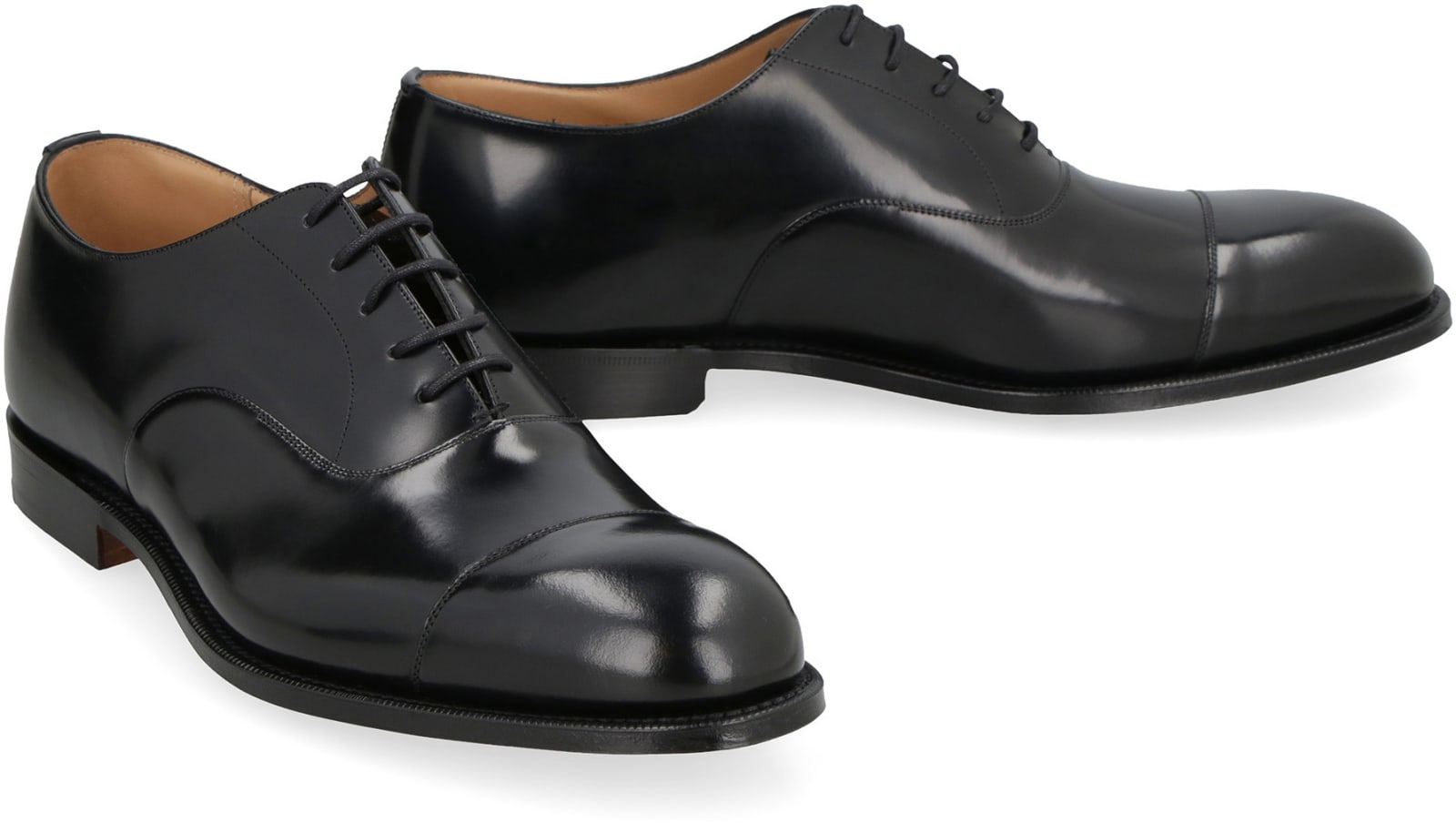 Shop Church's Polishbinde Leather Lace-up Shoes In Black