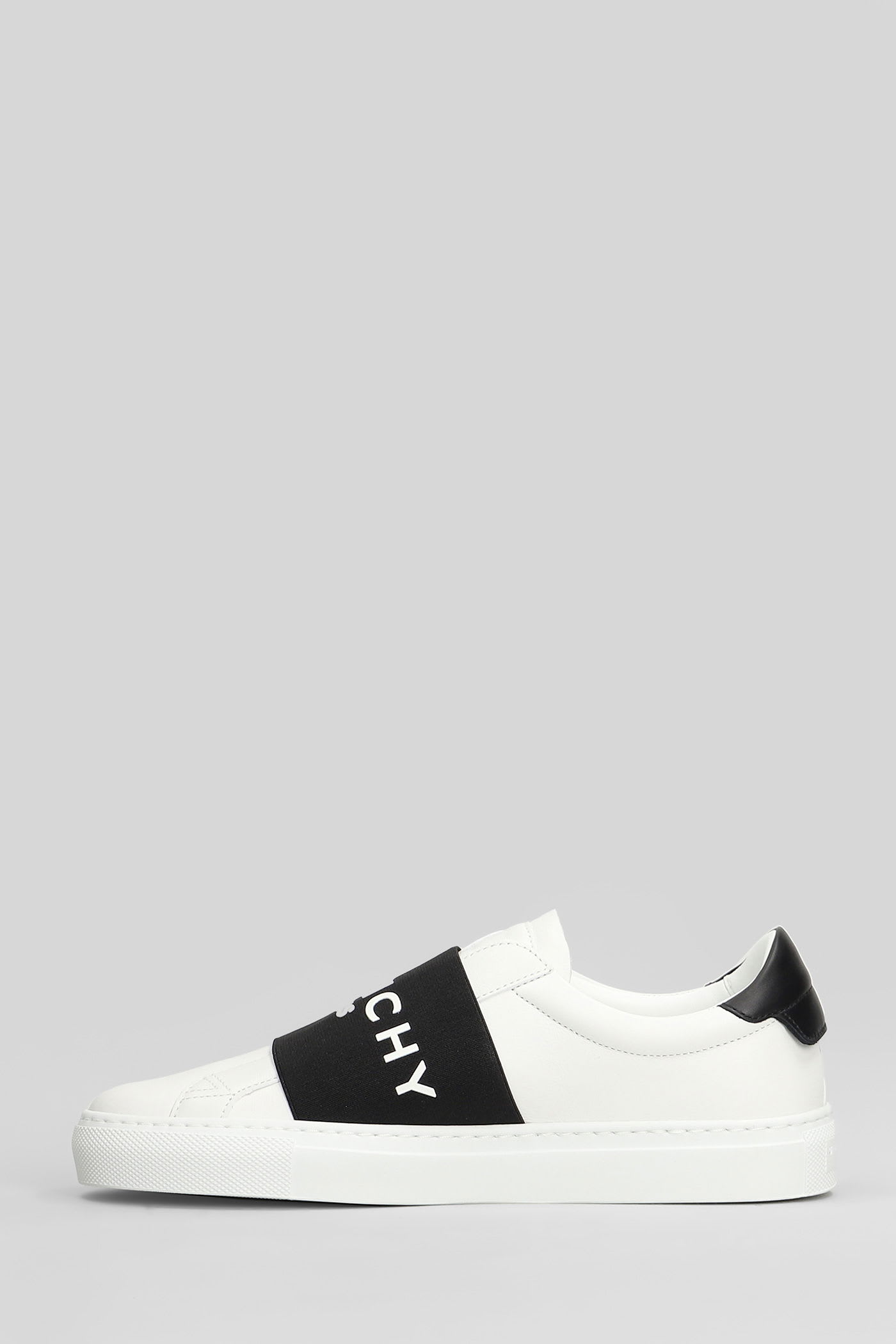 Givenchy Sneaker Urban Street In Pelle Con Fascia Elasticizzata In White