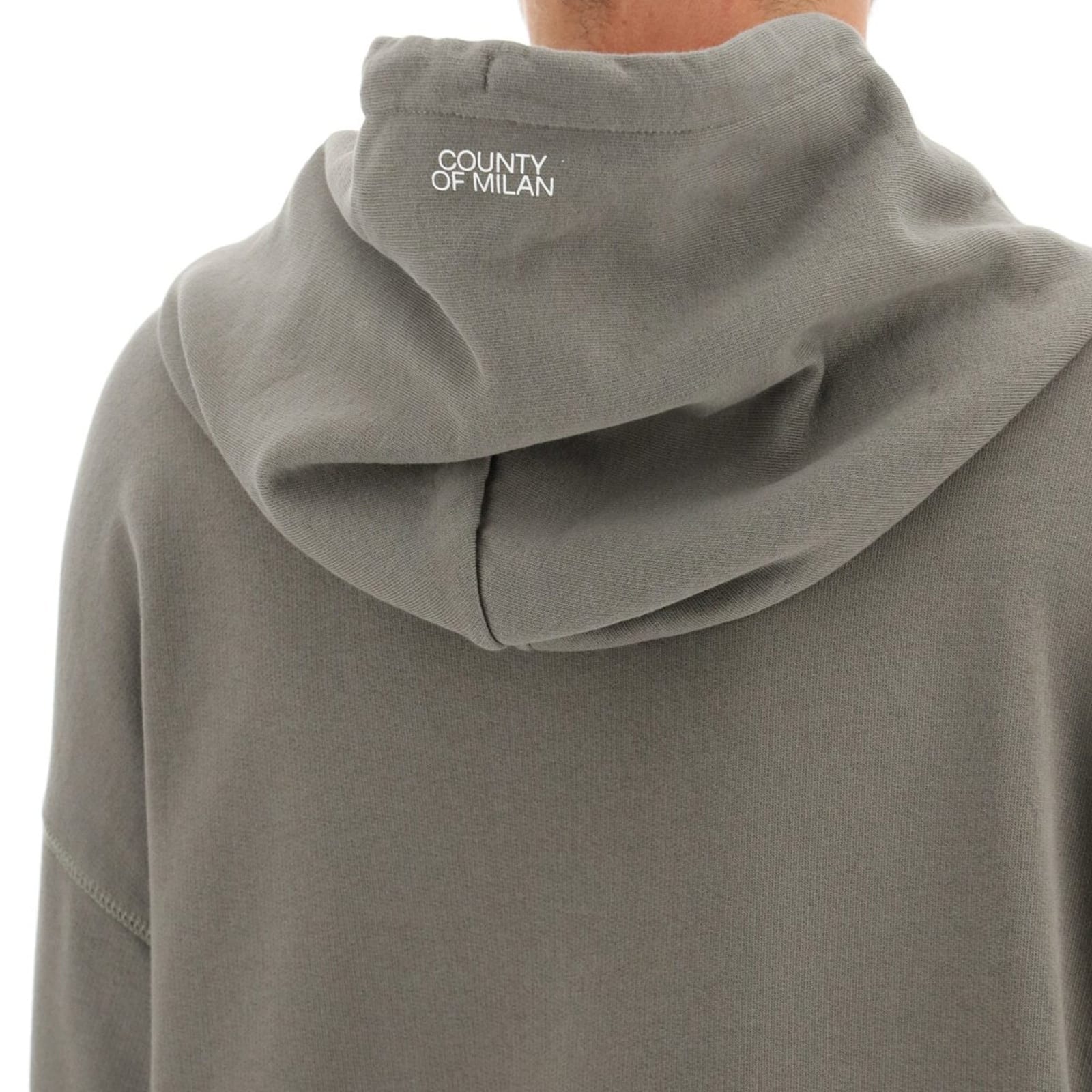 Shop Marcelo Burlon County Of Milan Oversize Hooded Sweatshirt In Green