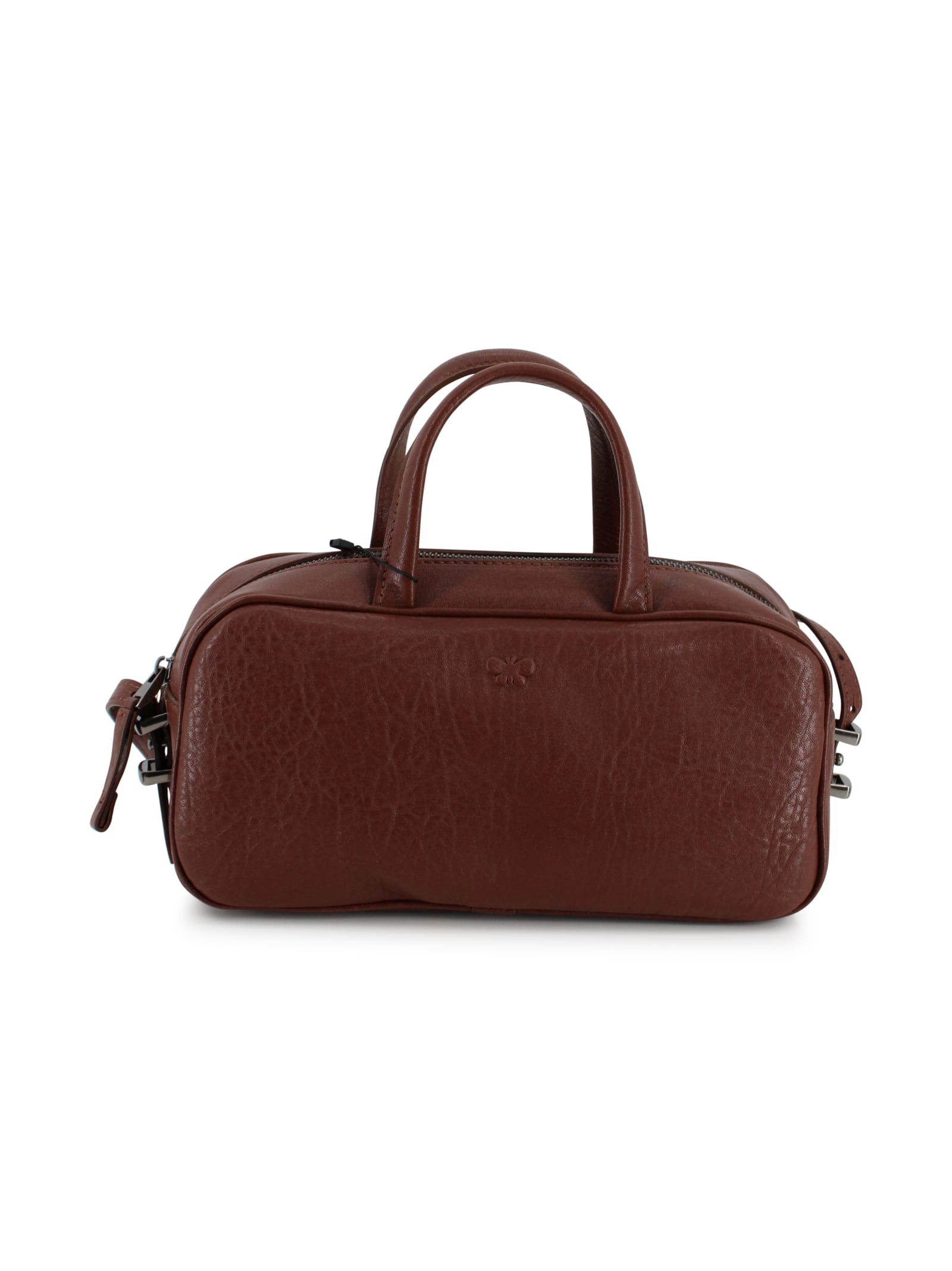 Weekend Max Mara Nappa Leather Top Box In Brown